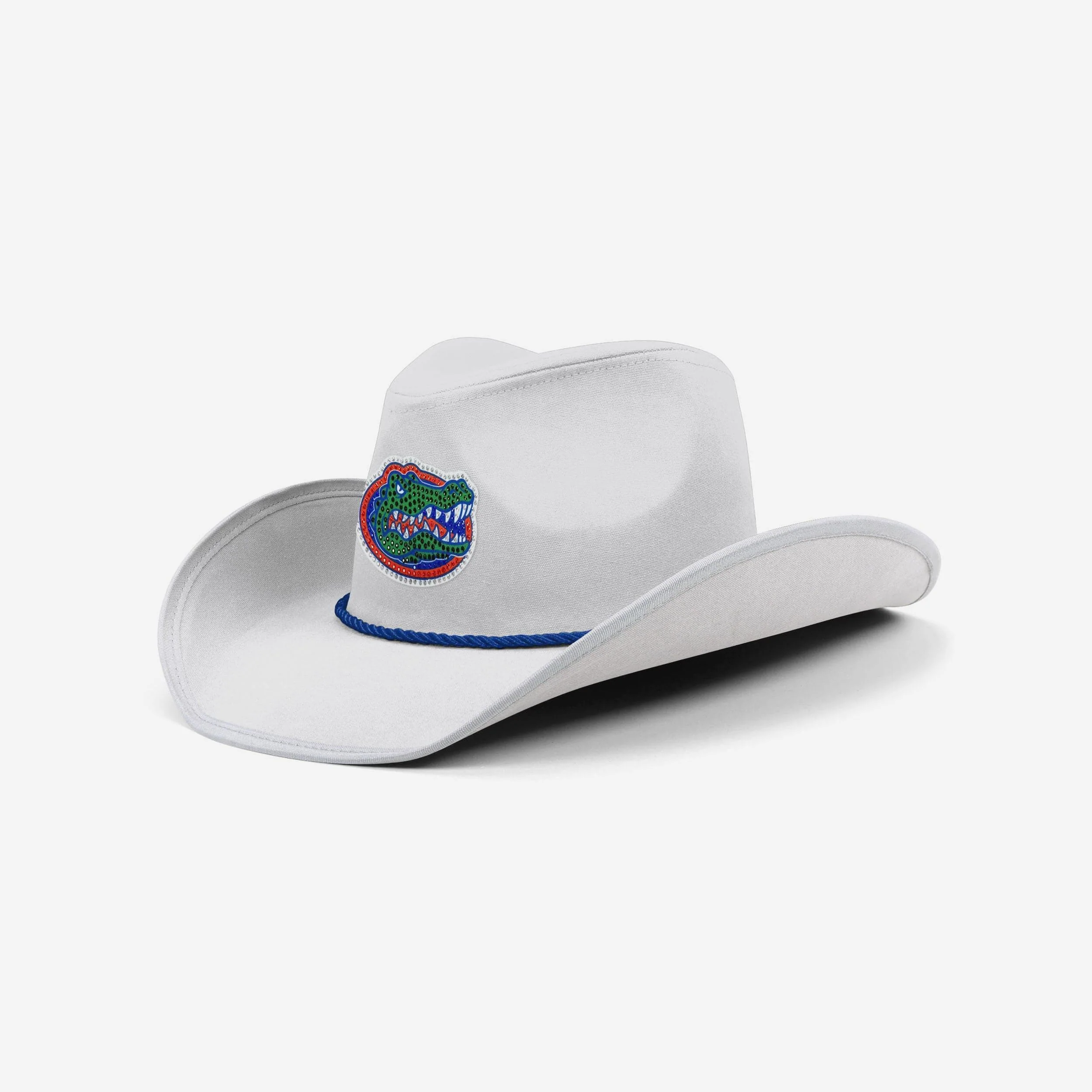 Florida Gators White Rhinestone Logo Cowboy Hat