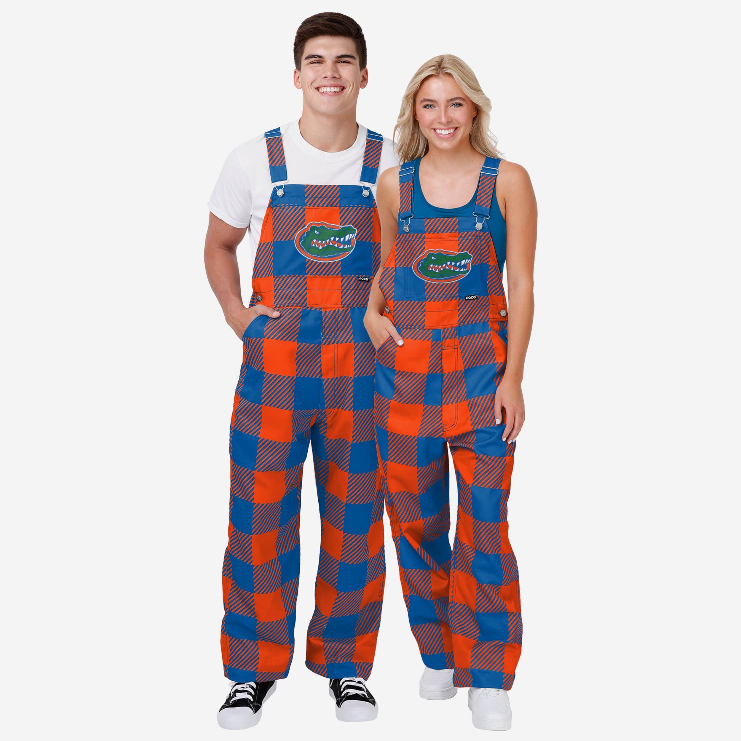 Florida Gators Womens Plaid Bib Overalls - Image 3