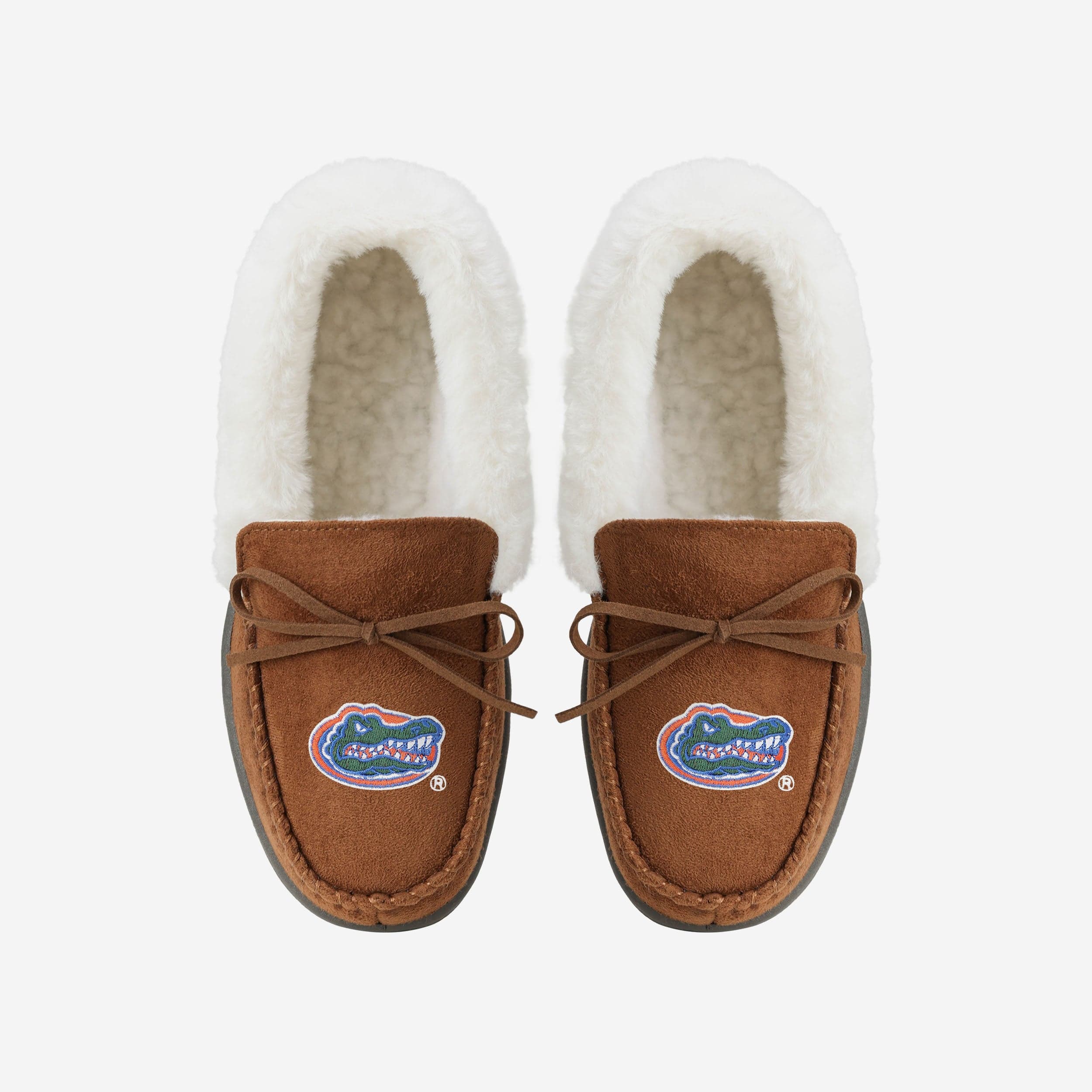Florida Gators Womens Tan Moccasin Slipper - Image 4