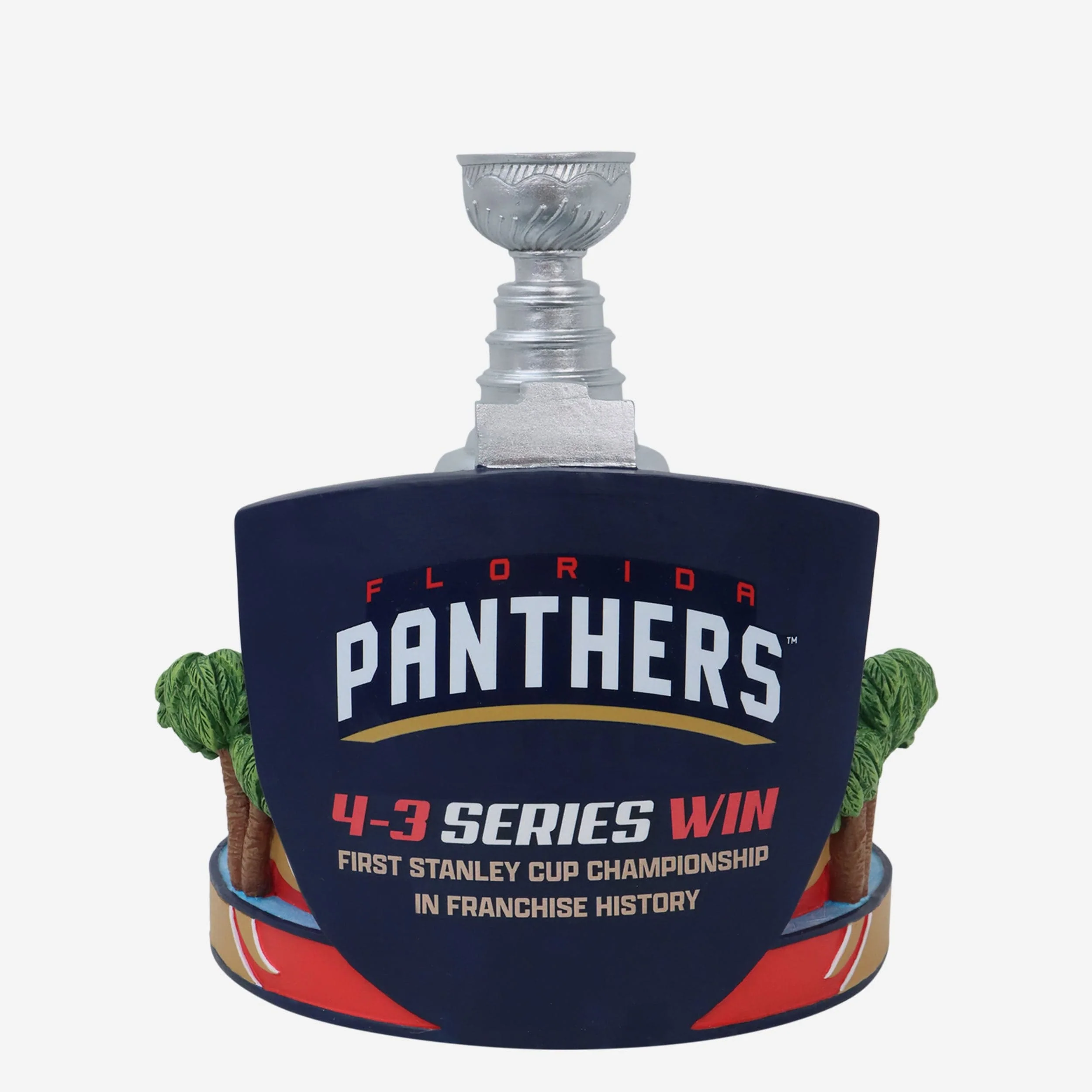 Florida Panthers 2024 Stanley Cup Champions Rat Trick Mini Bobblehead Scene - Image 5