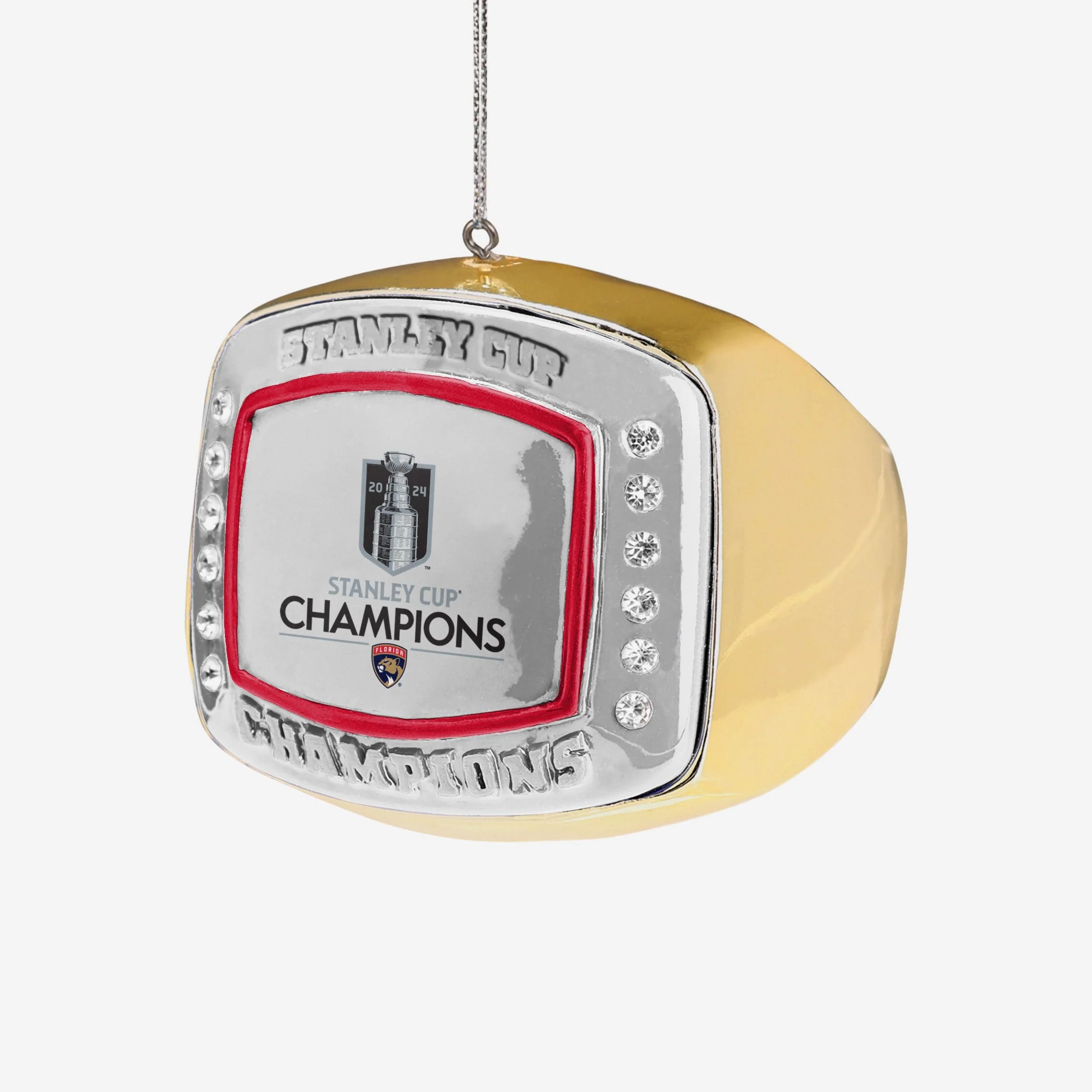 Florida Panthers 2024 Stanley Cup Champions Ring Ornament