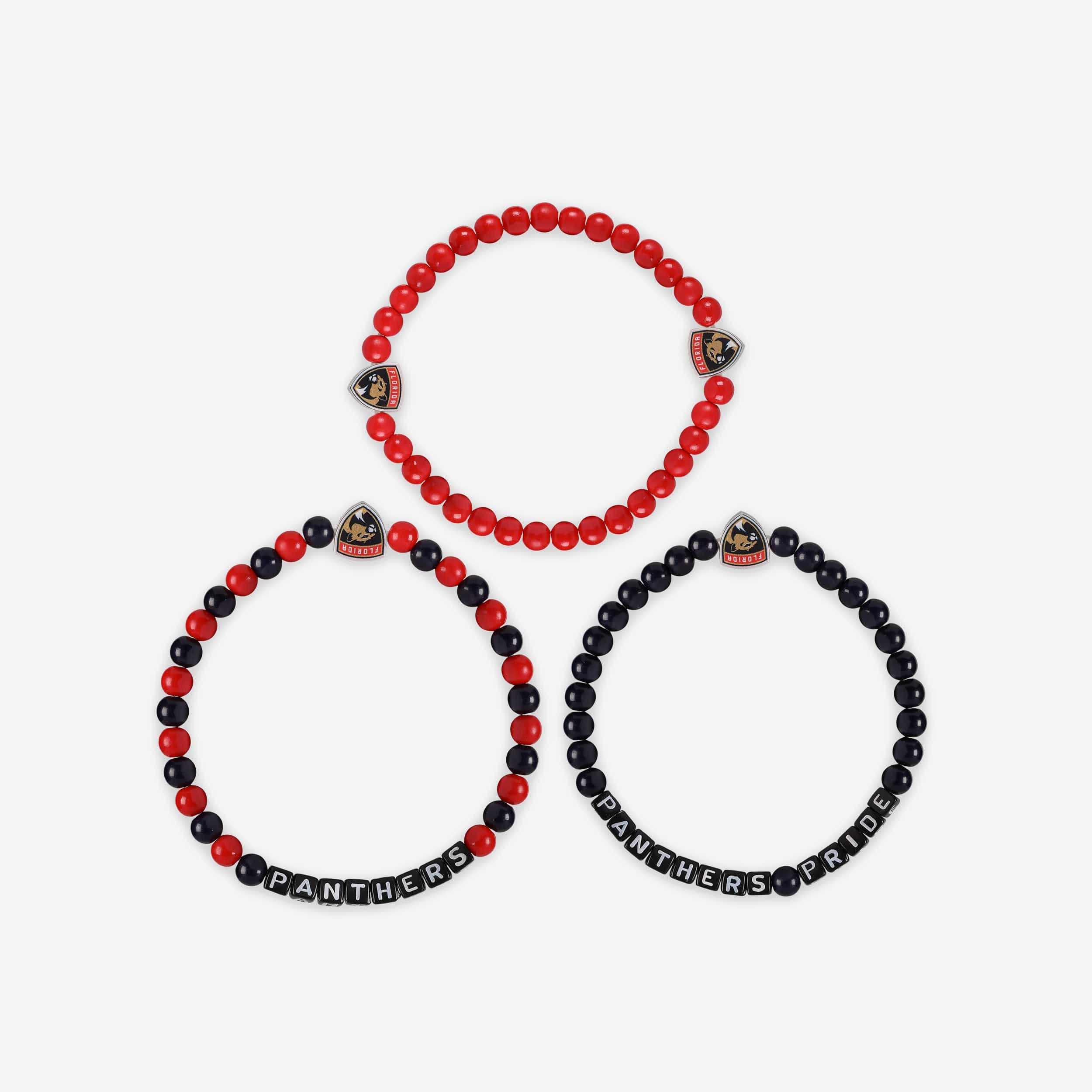 Florida Panthers 3 Pack Beaded Friendship Bracelet - Image 3