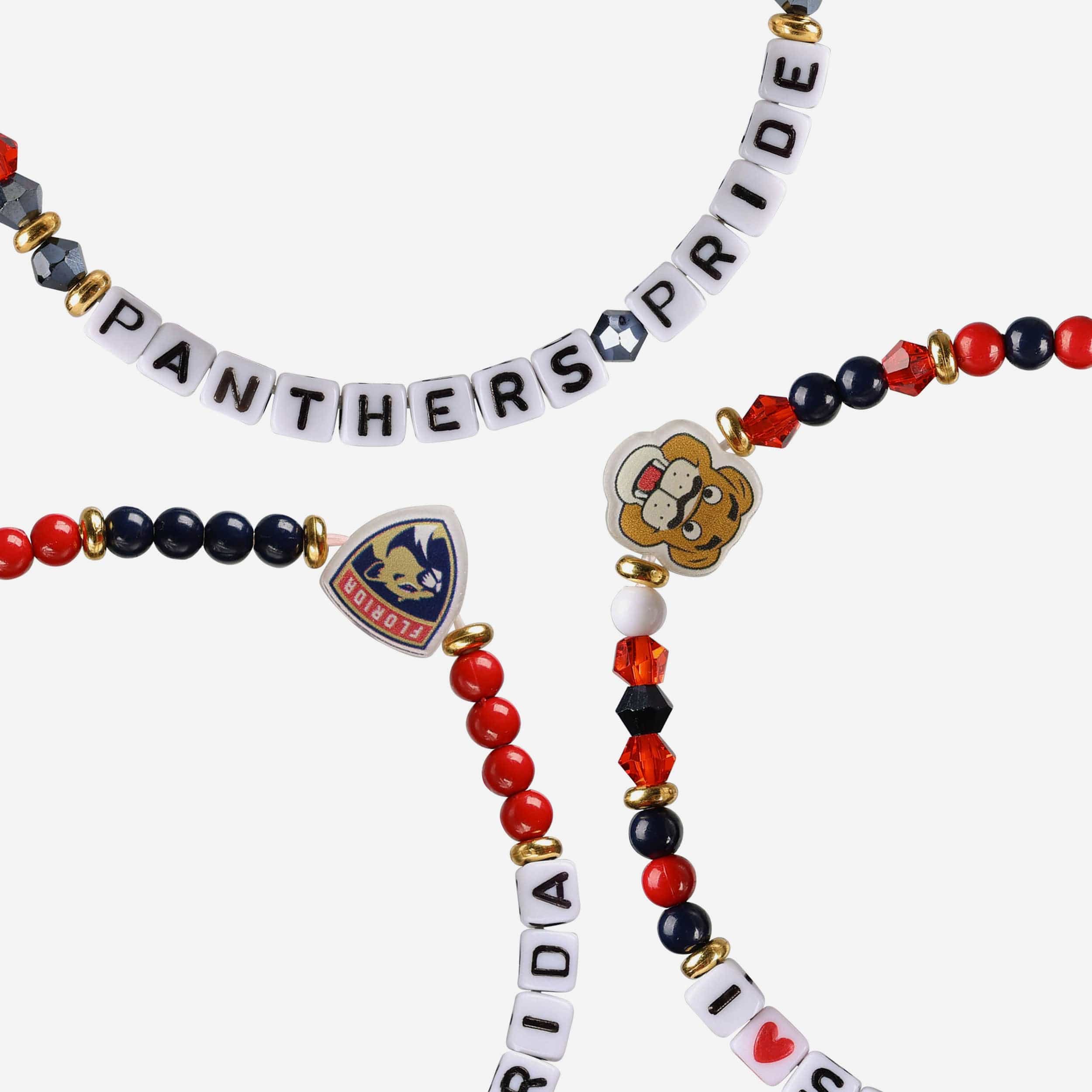 Florida Panthers 3 Pack Friendship Bracelet - Image 2