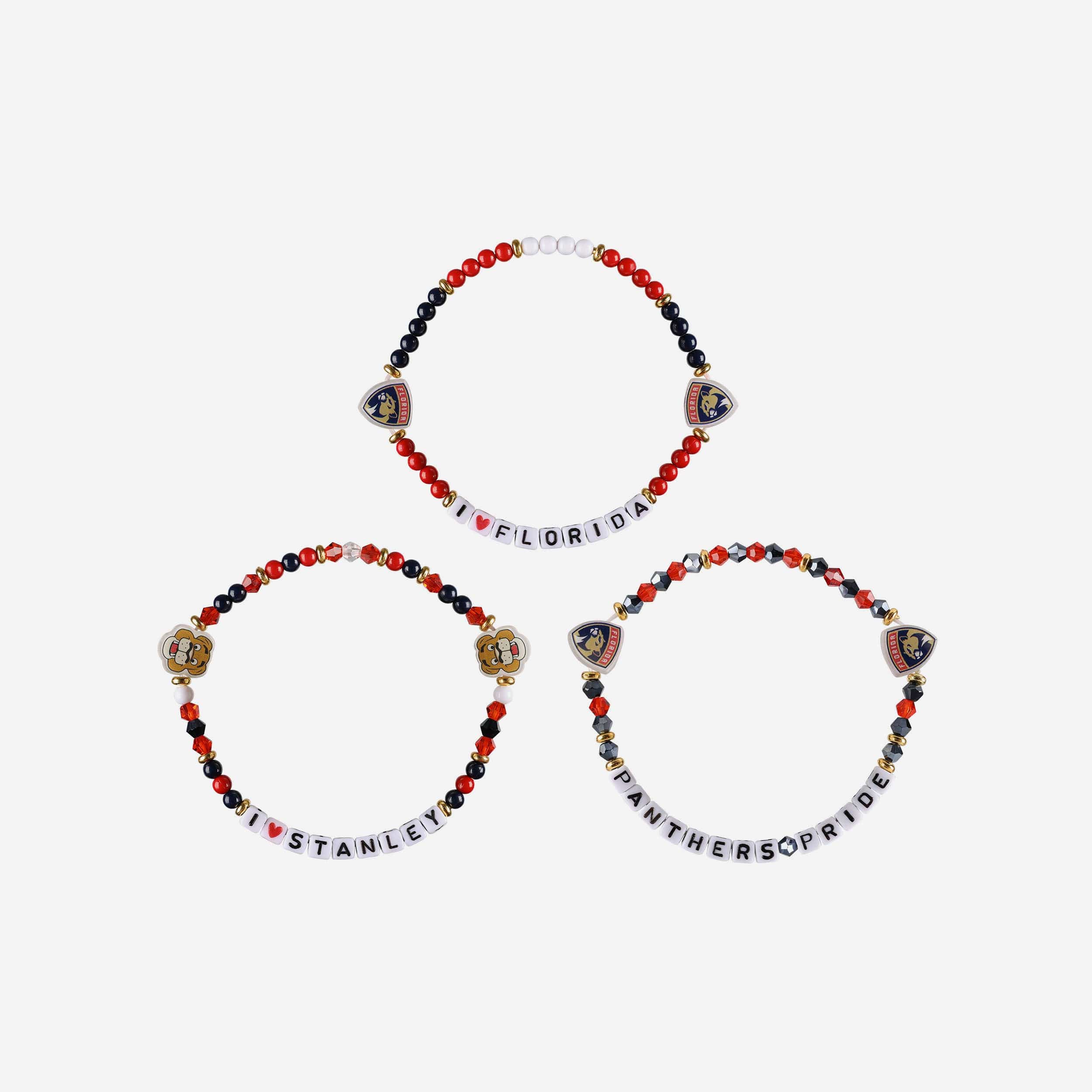 Florida Panthers 3 Pack Friendship Bracelet - Image 3