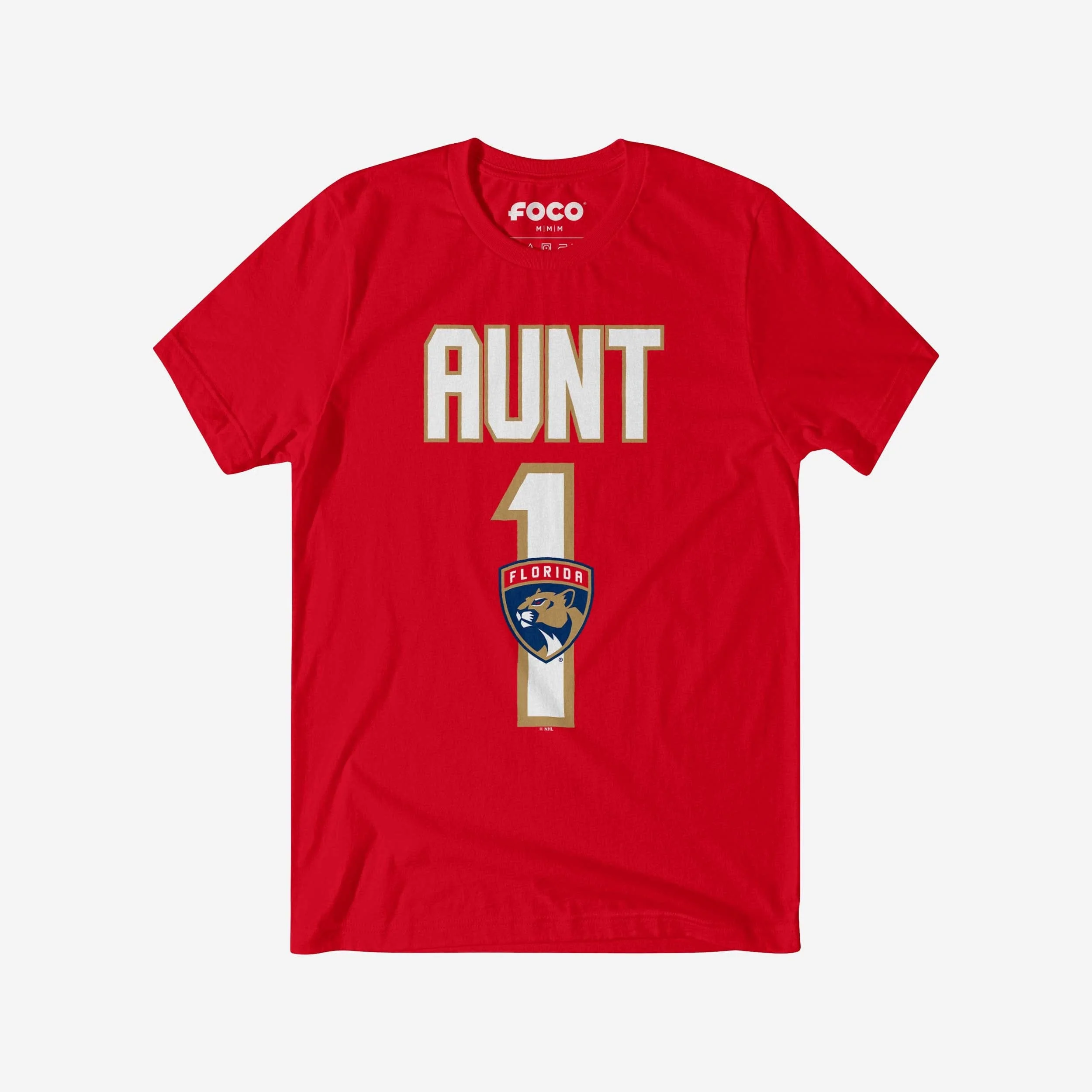 Florida Panthers Number 1 Aunt T-Shirt