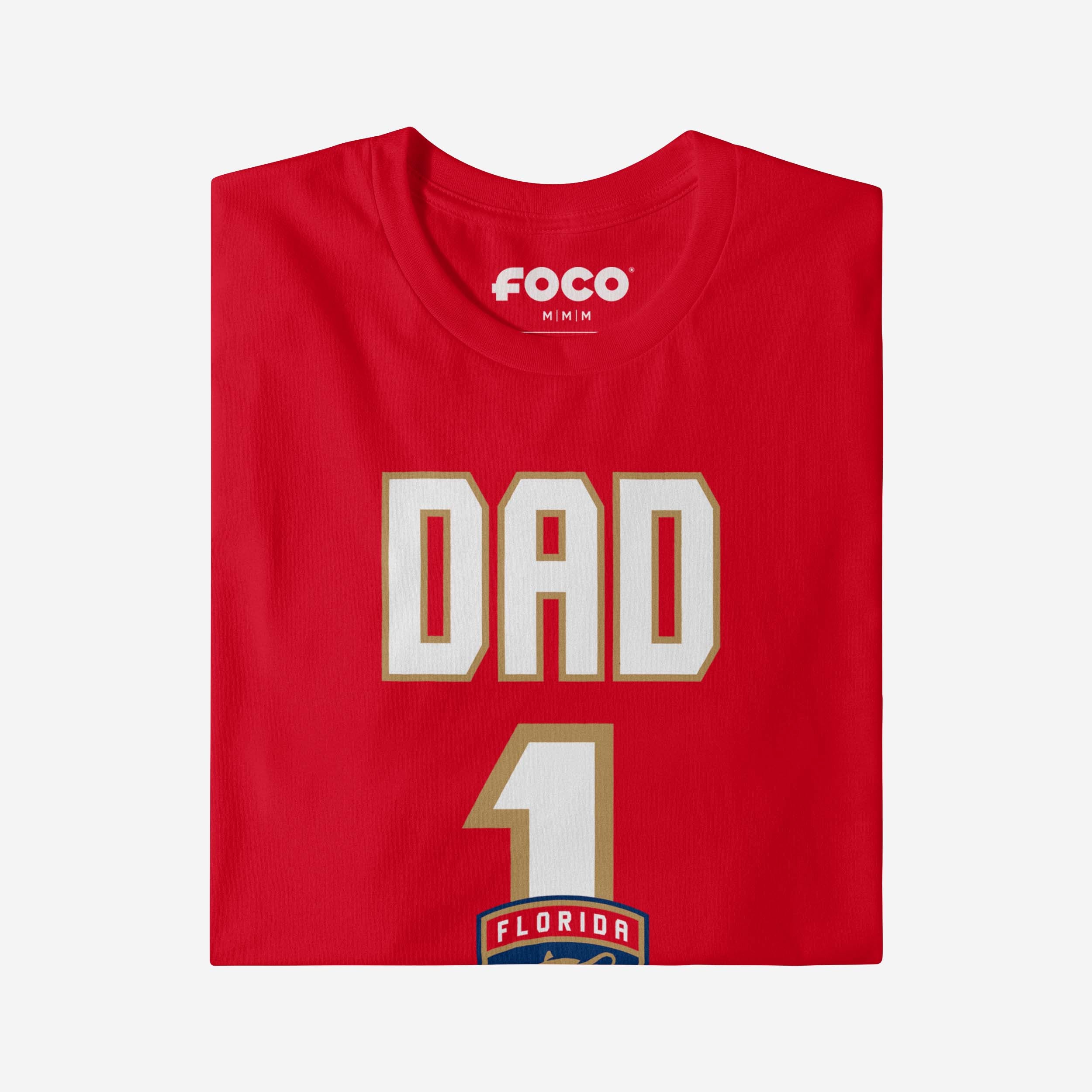 Florida Panthers Number 1 Dad T-Shirt - Image 3