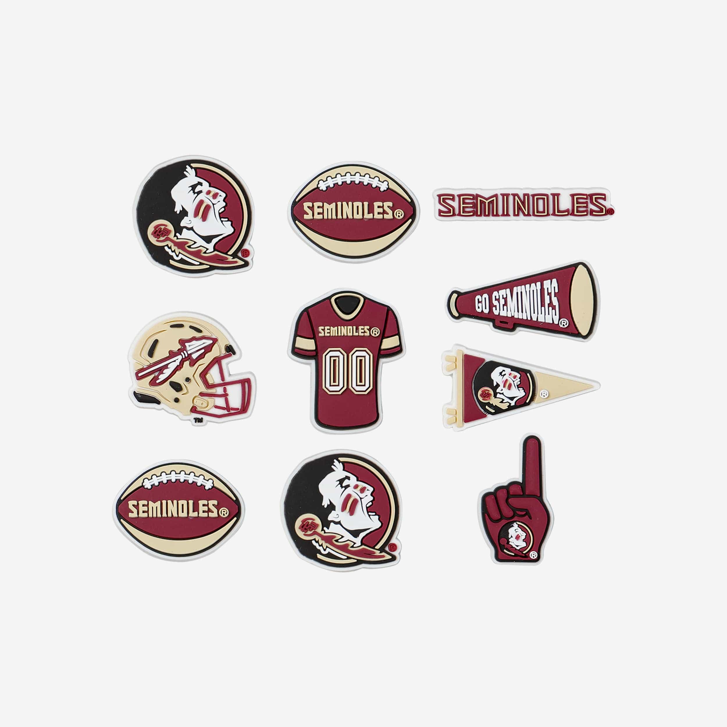 Florida State Seminoles 10 Pack Team Clog Charms