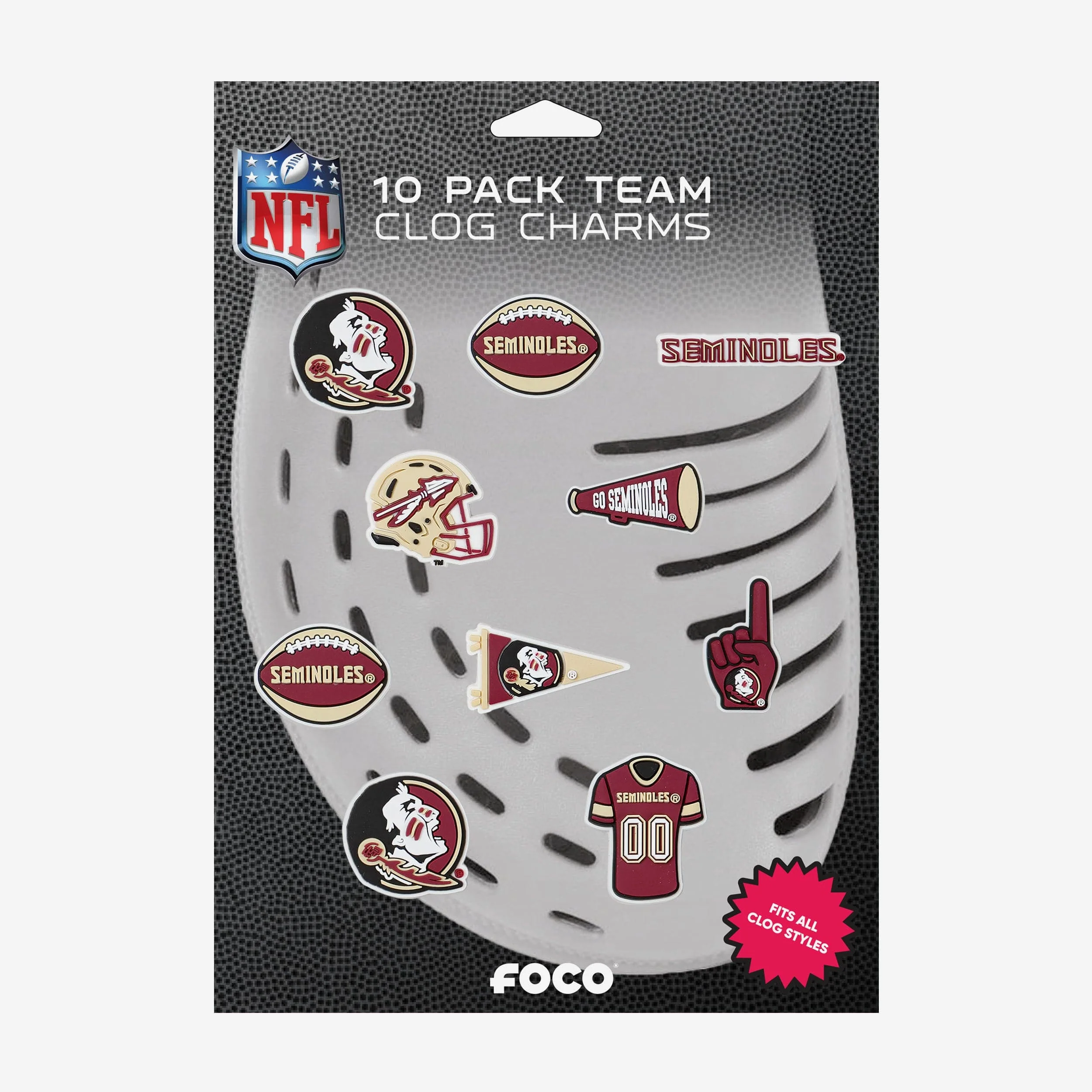 Florida State Seminoles 10 Pack Team Clog Charms - Image 5