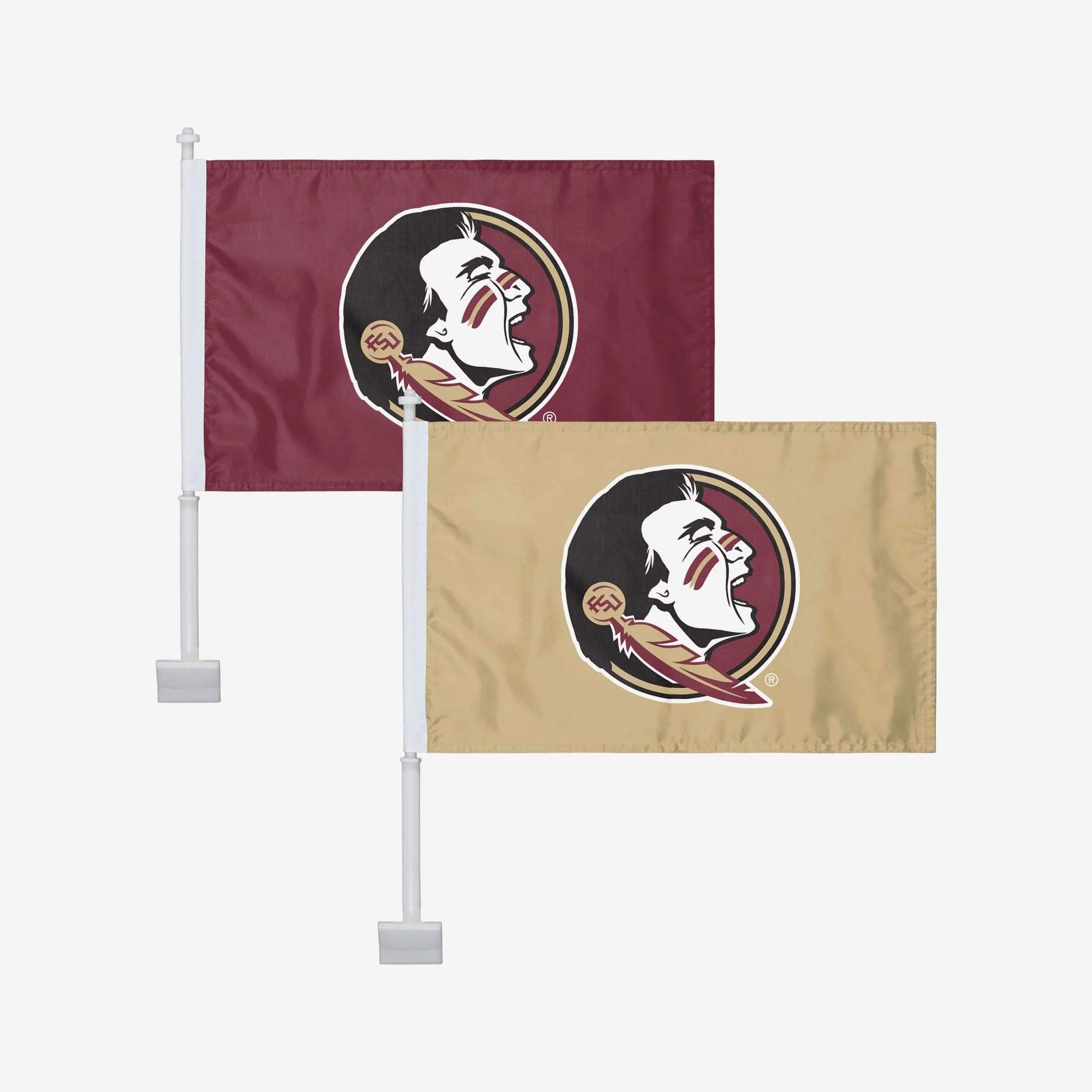 Florida State Seminoles 2 Pack Solid Car Flag