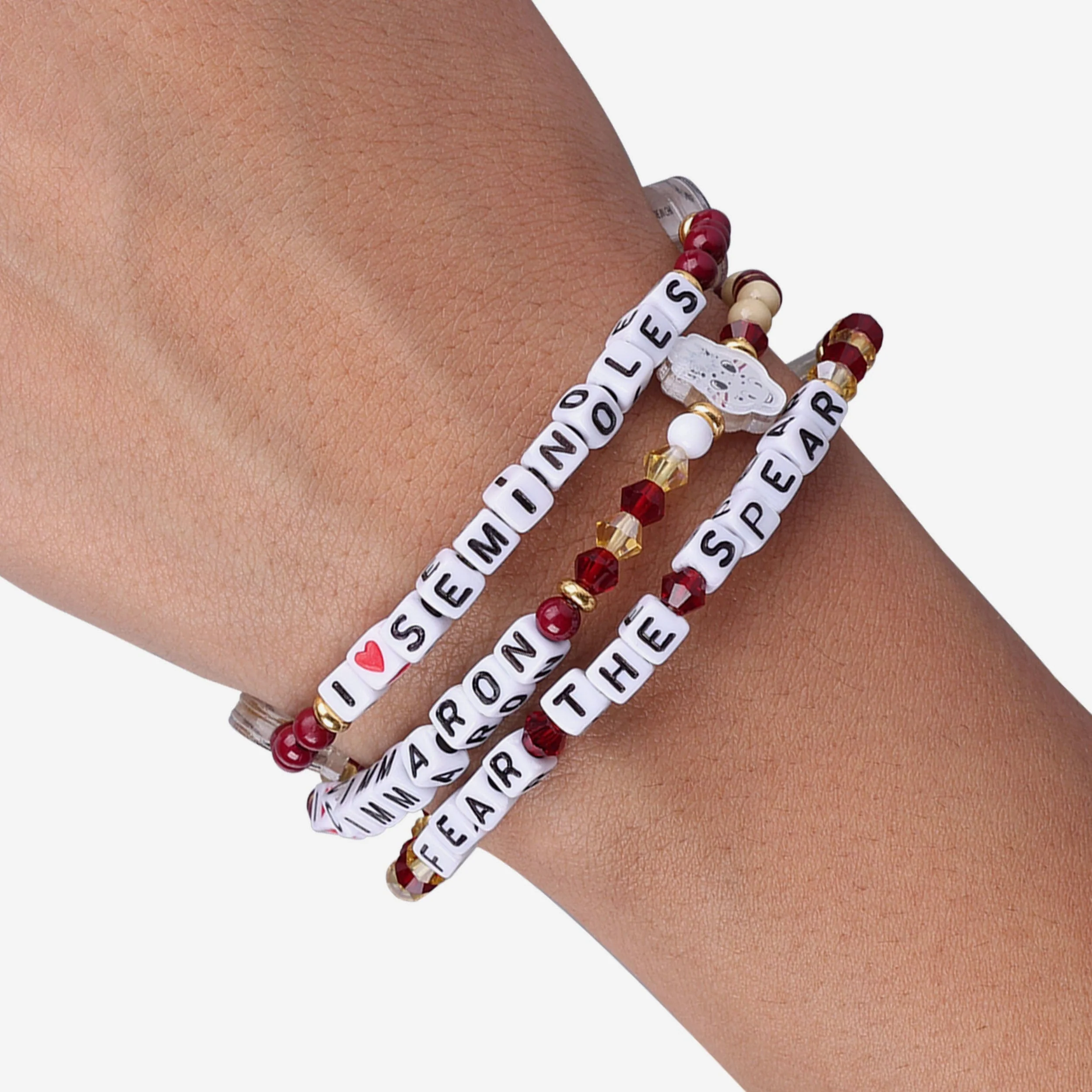 Florida State Seminoles 3 Pack Friendship Bracelet - Image 4