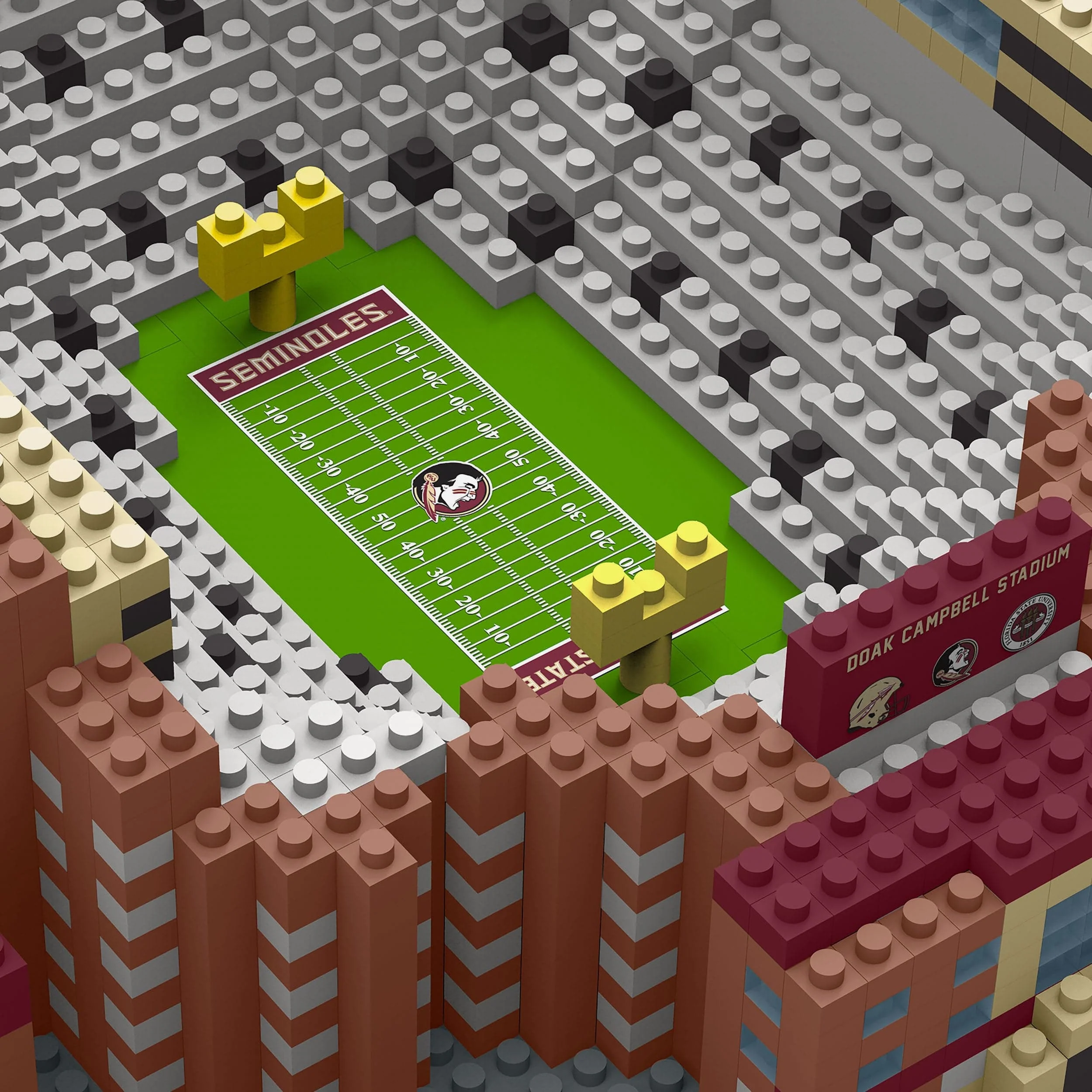 Florida State Seminoles Doak Campbell Mini BRXLZ Stadium - Image 6