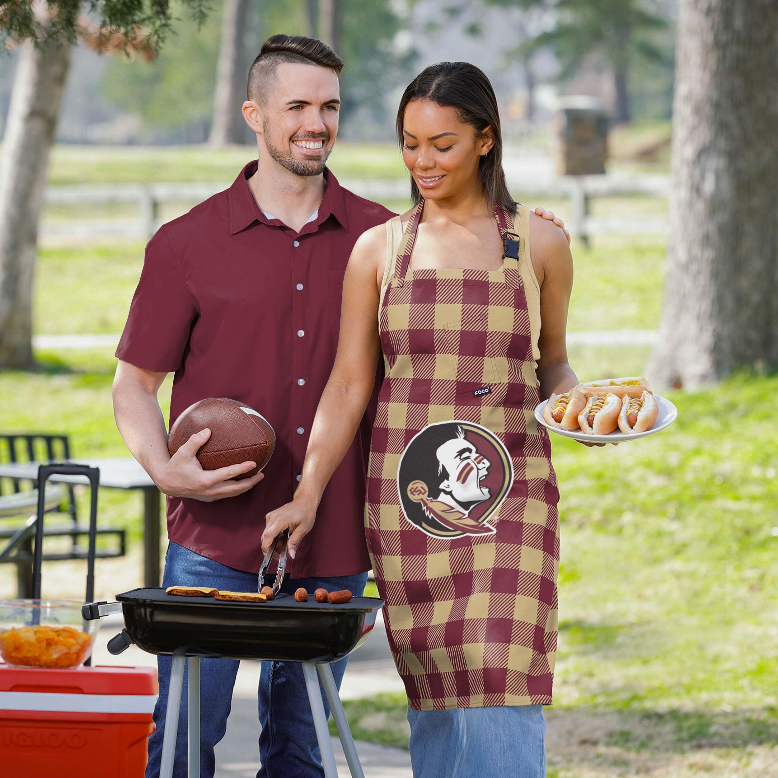 Florida State Seminoles Plaid Apron - Image 5