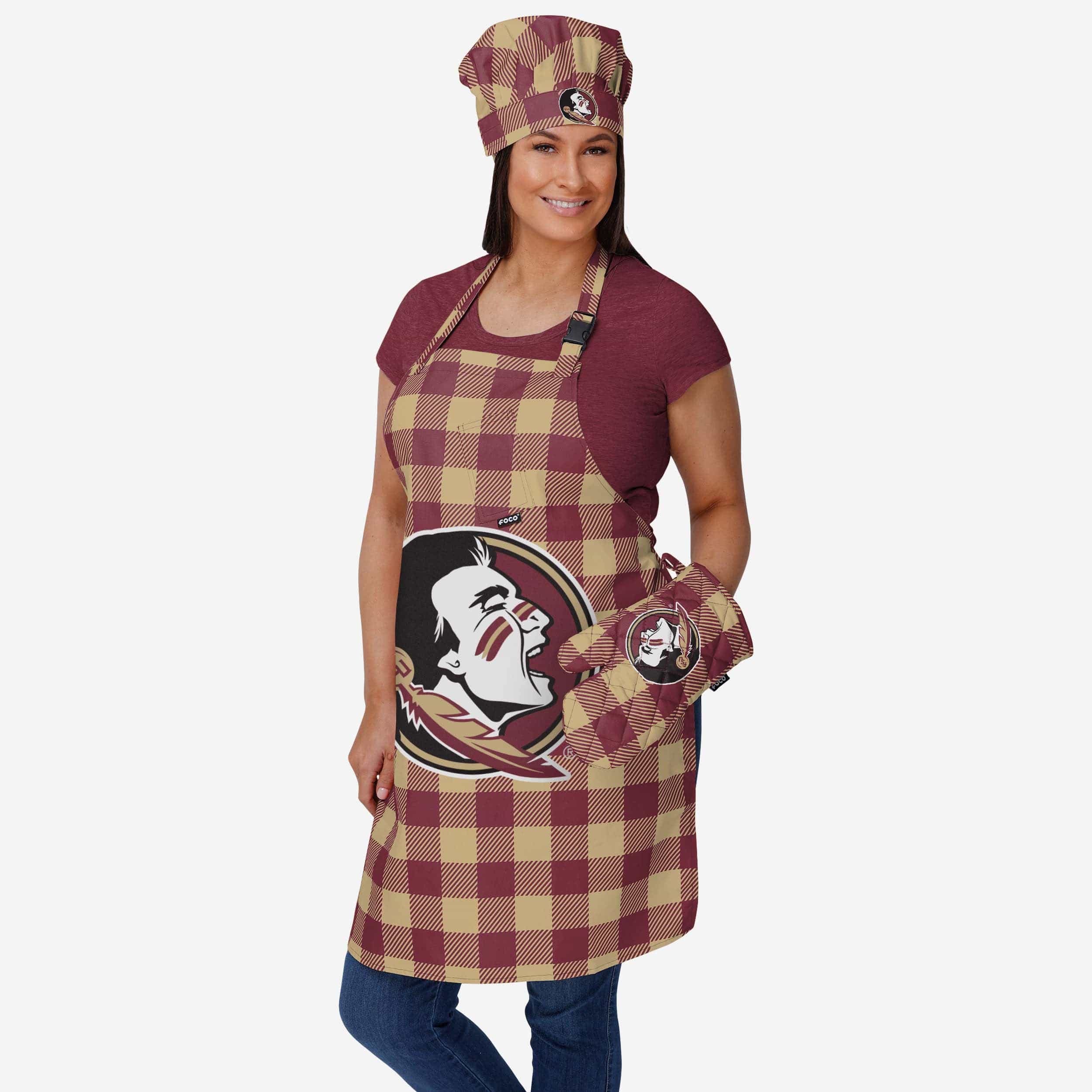 Florida State Seminoles Plaid Chef Hat - Image 2