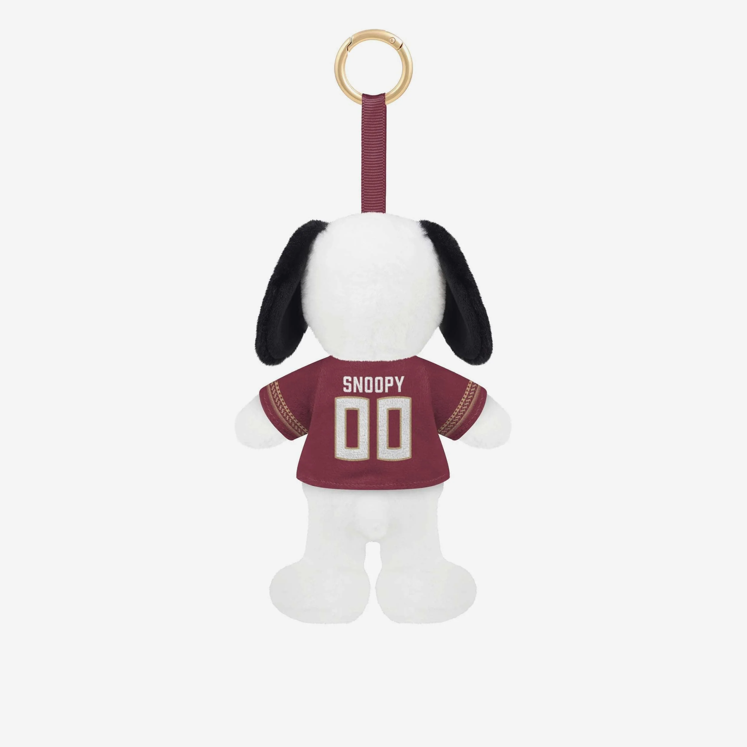 Florida State Seminoles Plush Snoopy Peanuts Bag Charm Keychain - Image 2