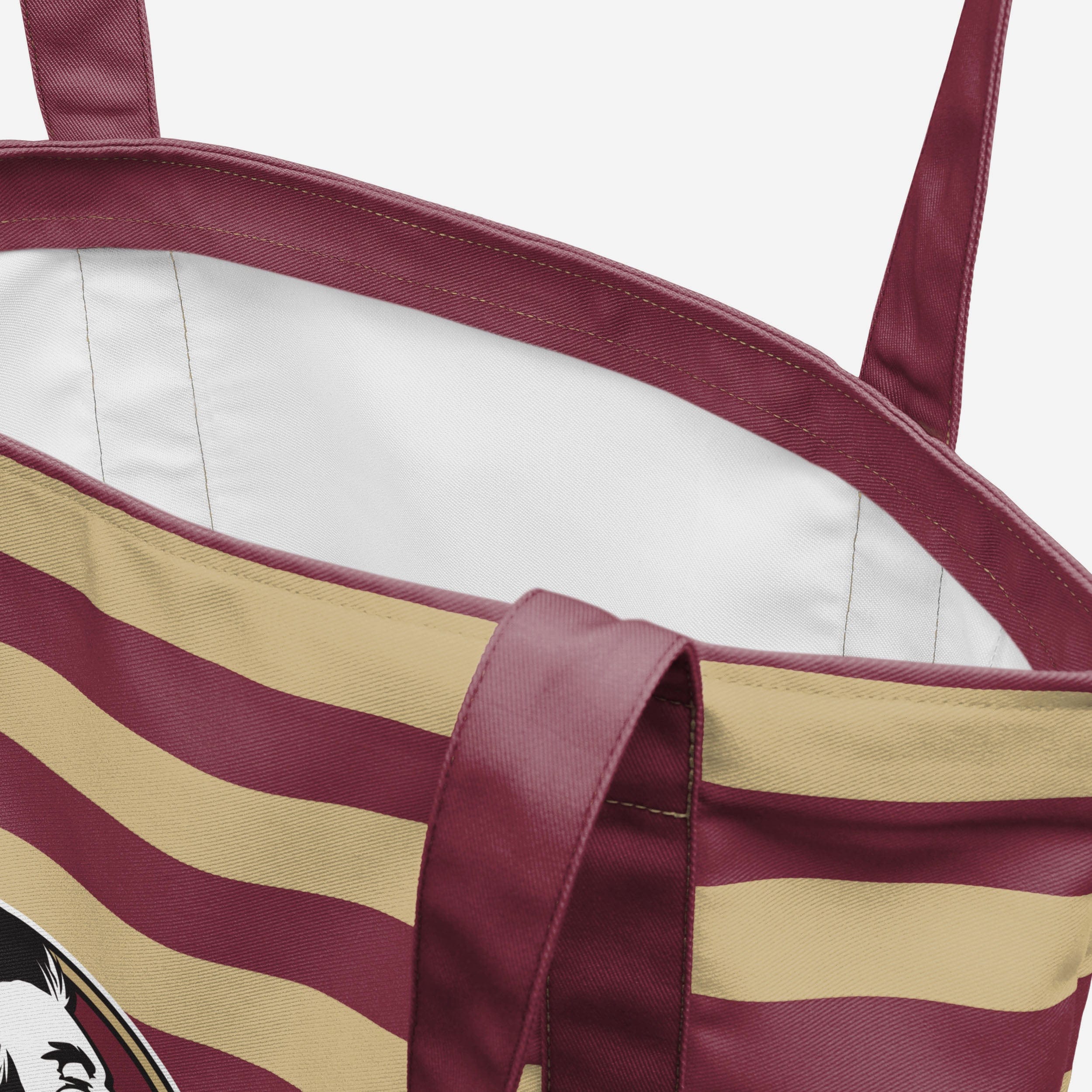 Florida State Seminoles Team Stripe Canvas Tote Bag - Image 4