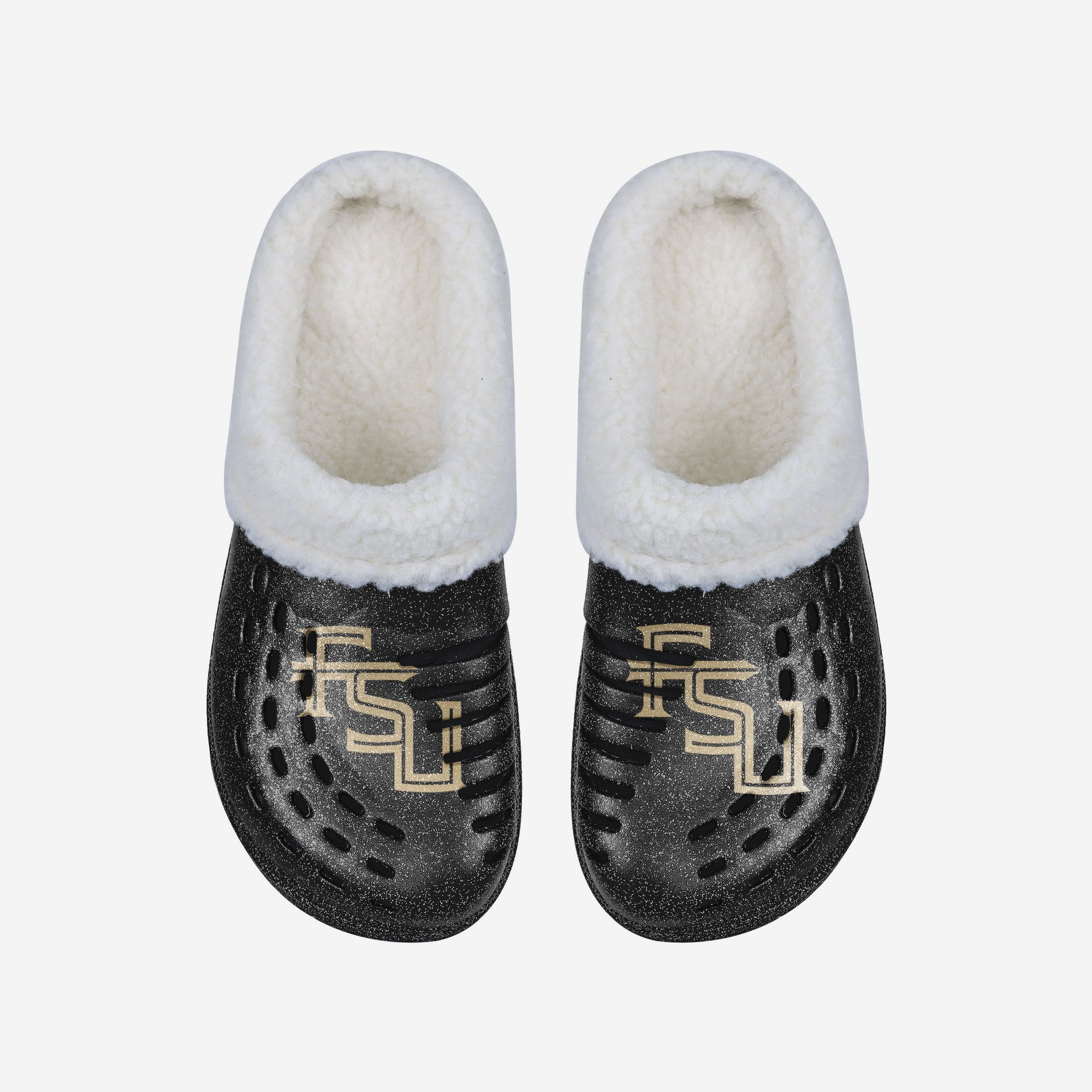 Florida State Seminoles Womens Sherpa Lined Glitter Clog - Image 4
