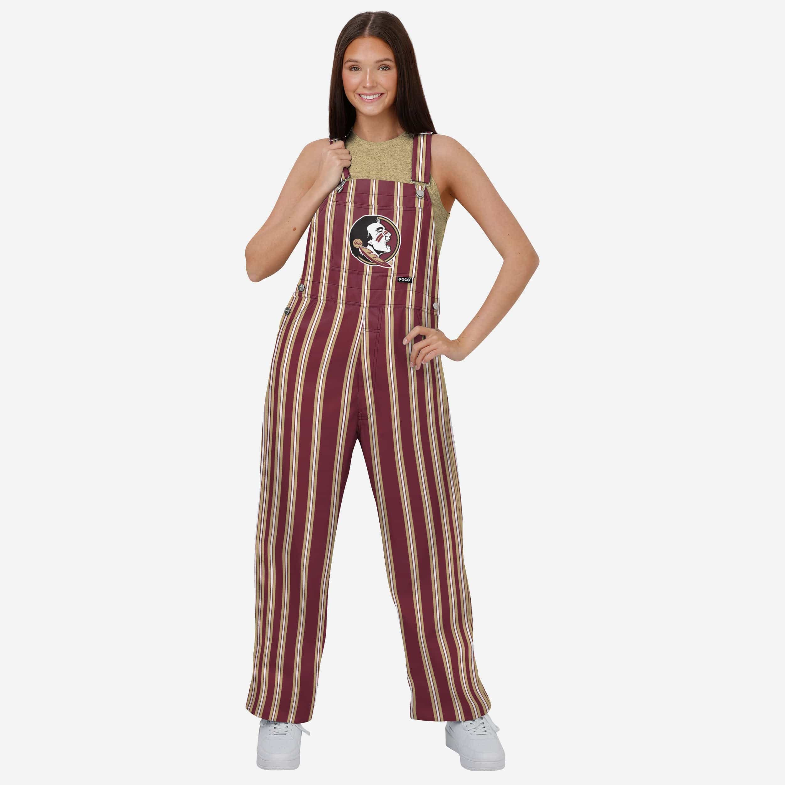Florida State Seminoles Womens Sideline Spirit Bib Overalls