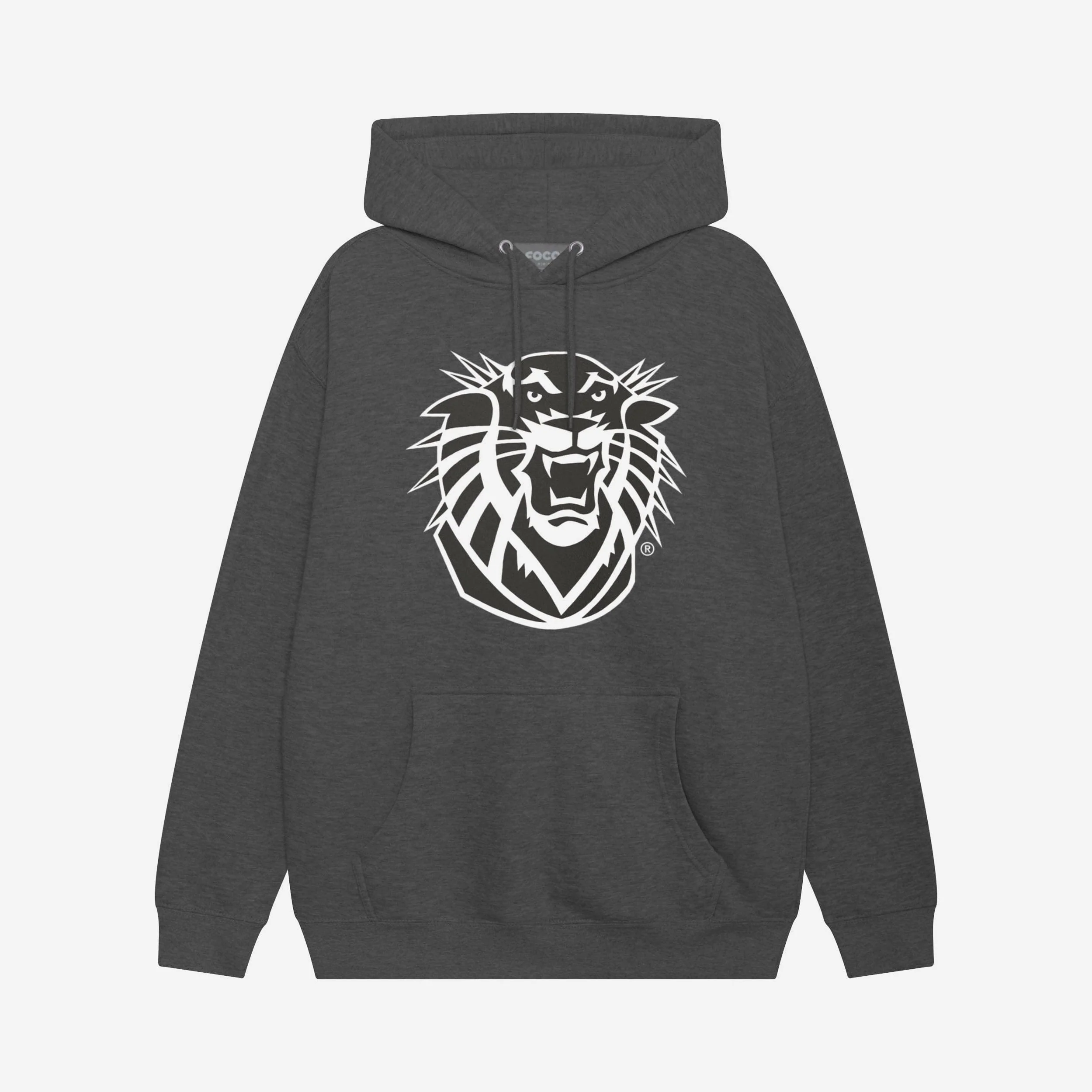 Fort Hays State Tigers Black & White Primary Logo Hoodie