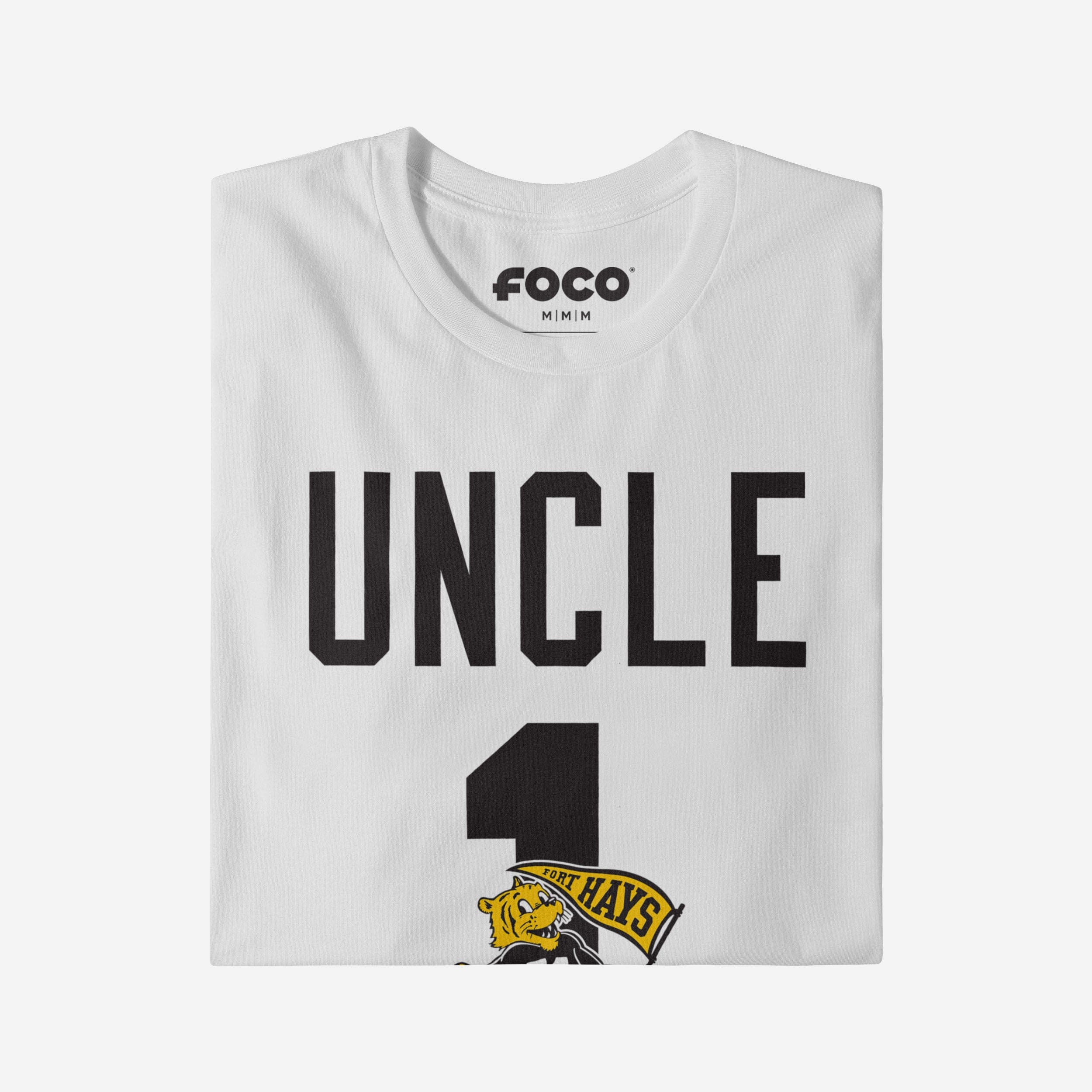 Fort Hays State Tigers Number 1 Uncle T-Shirt - Image 3