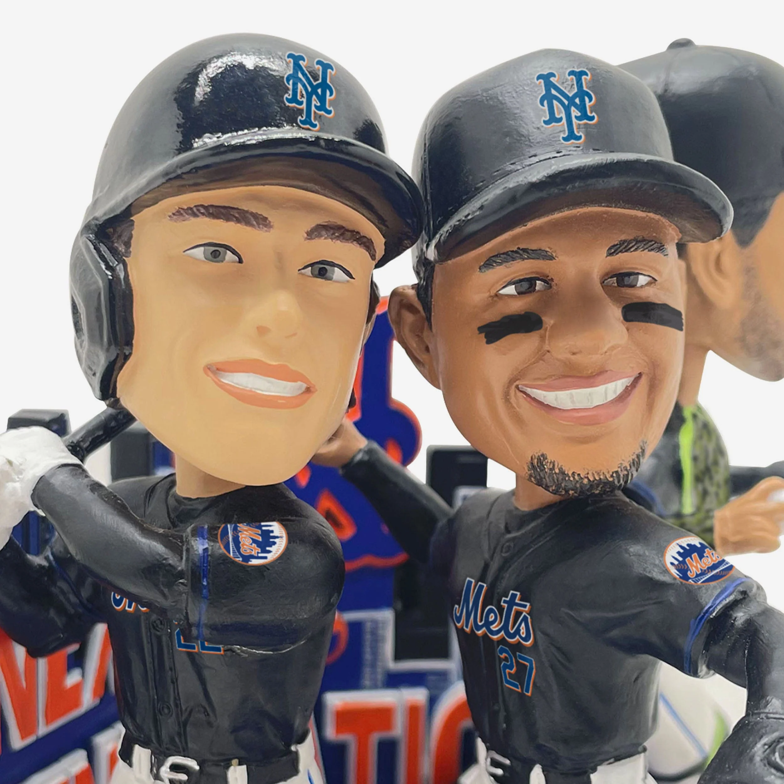Francisco Alvarez & Brett Baty & Mark Vientos New York Mets The Next Generation Triple Bobblehead - Image 2