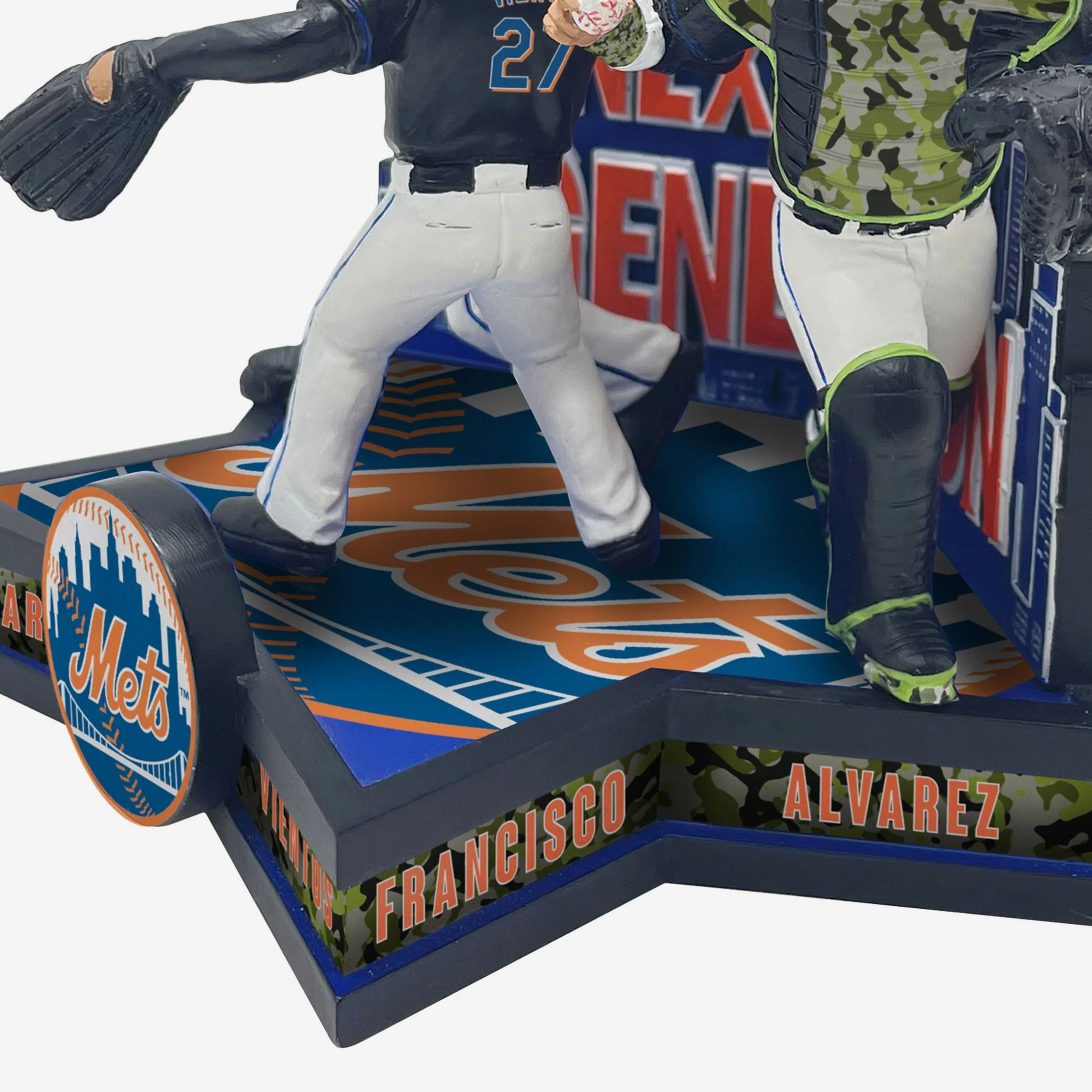 Francisco Alvarez & Brett Baty & Mark Vientos New York Mets The Next Generation Triple Bobblehead - Image 4