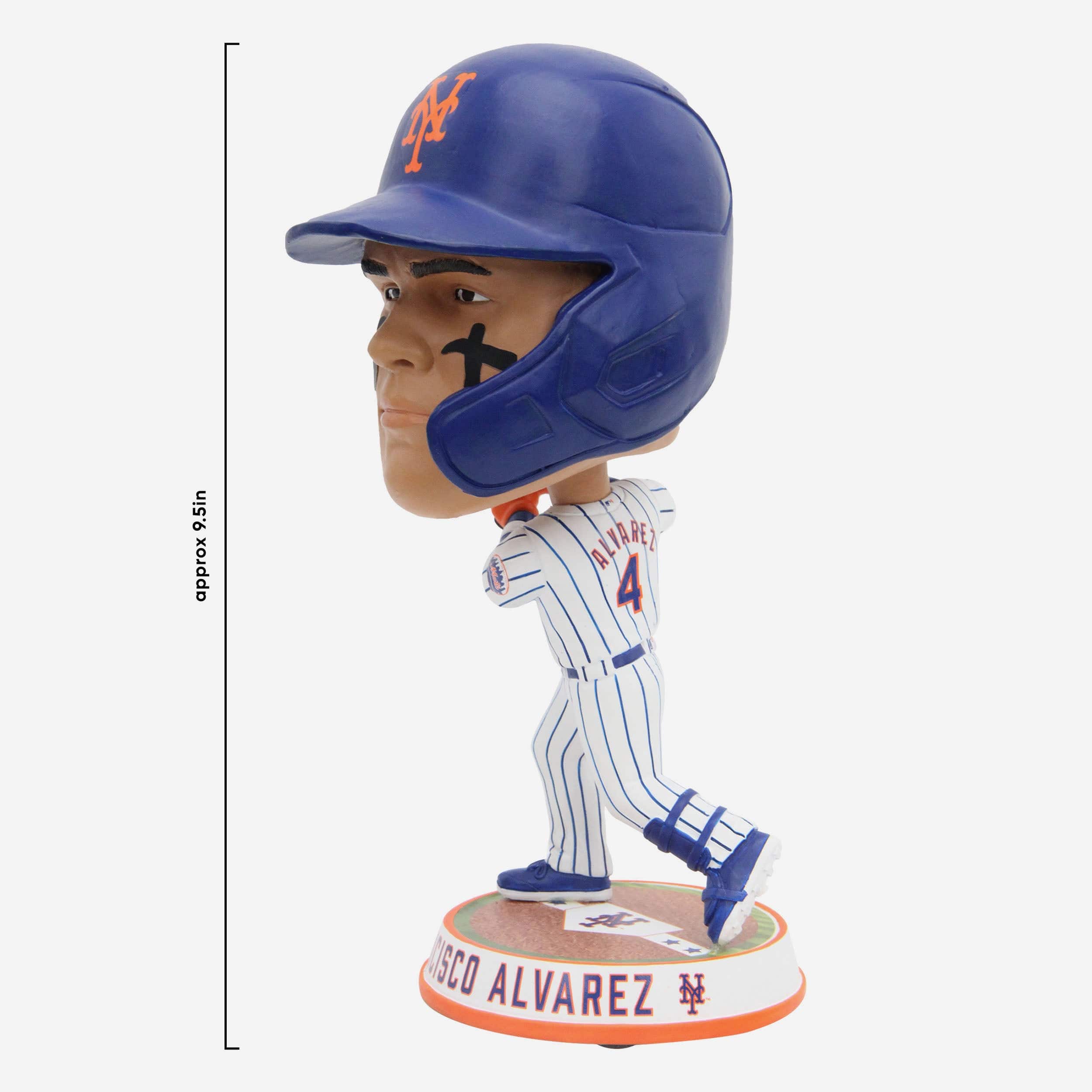 Francisco Alvarez New York Mets Field Stripe Bighead Bobblehead - Image 4