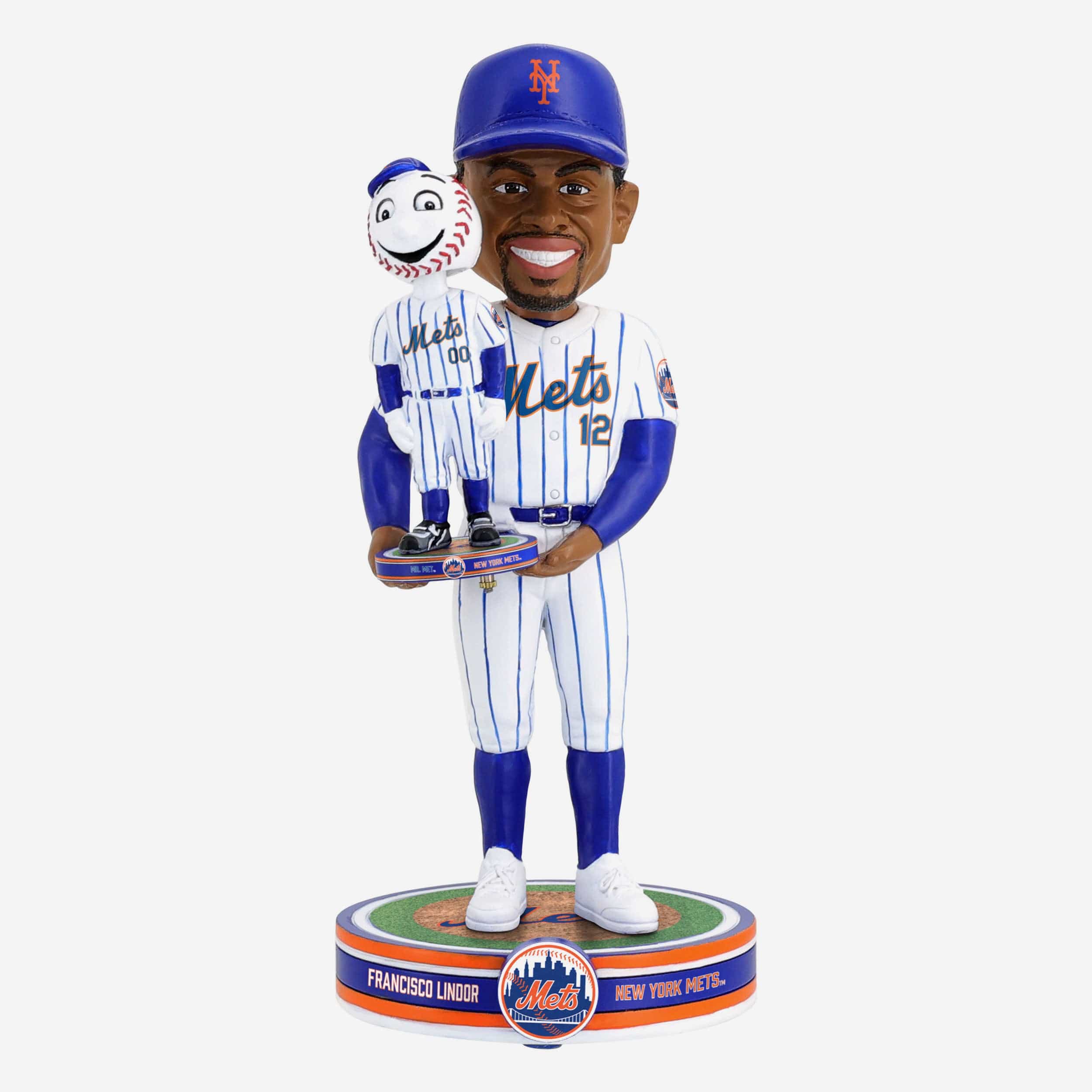 Francisco Lindor & Mr Met New York Mets Bobble Dubblz Friendz Bobblehead