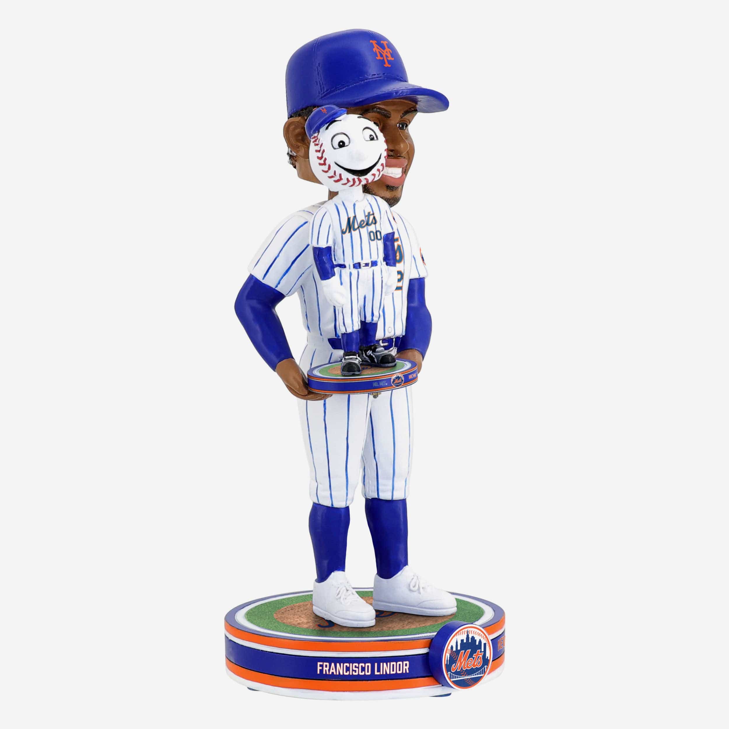 Francisco Lindor & Mr Met New York Mets Bobble Dubblz Friendz Bobblehead - Image 5