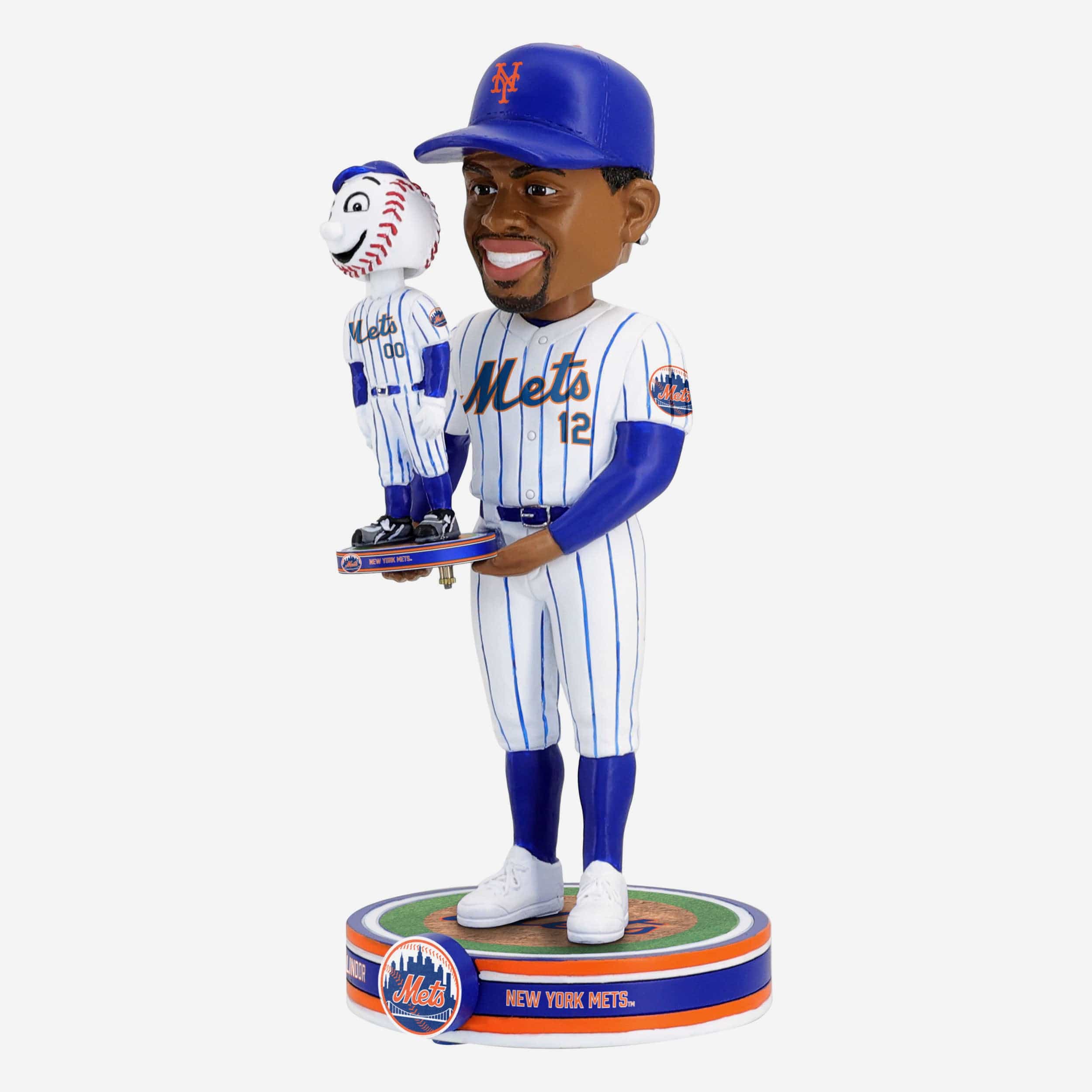 Francisco Lindor & Mr Met New York Mets Bobble Dubblz Friendz Bobblehead - Image 6