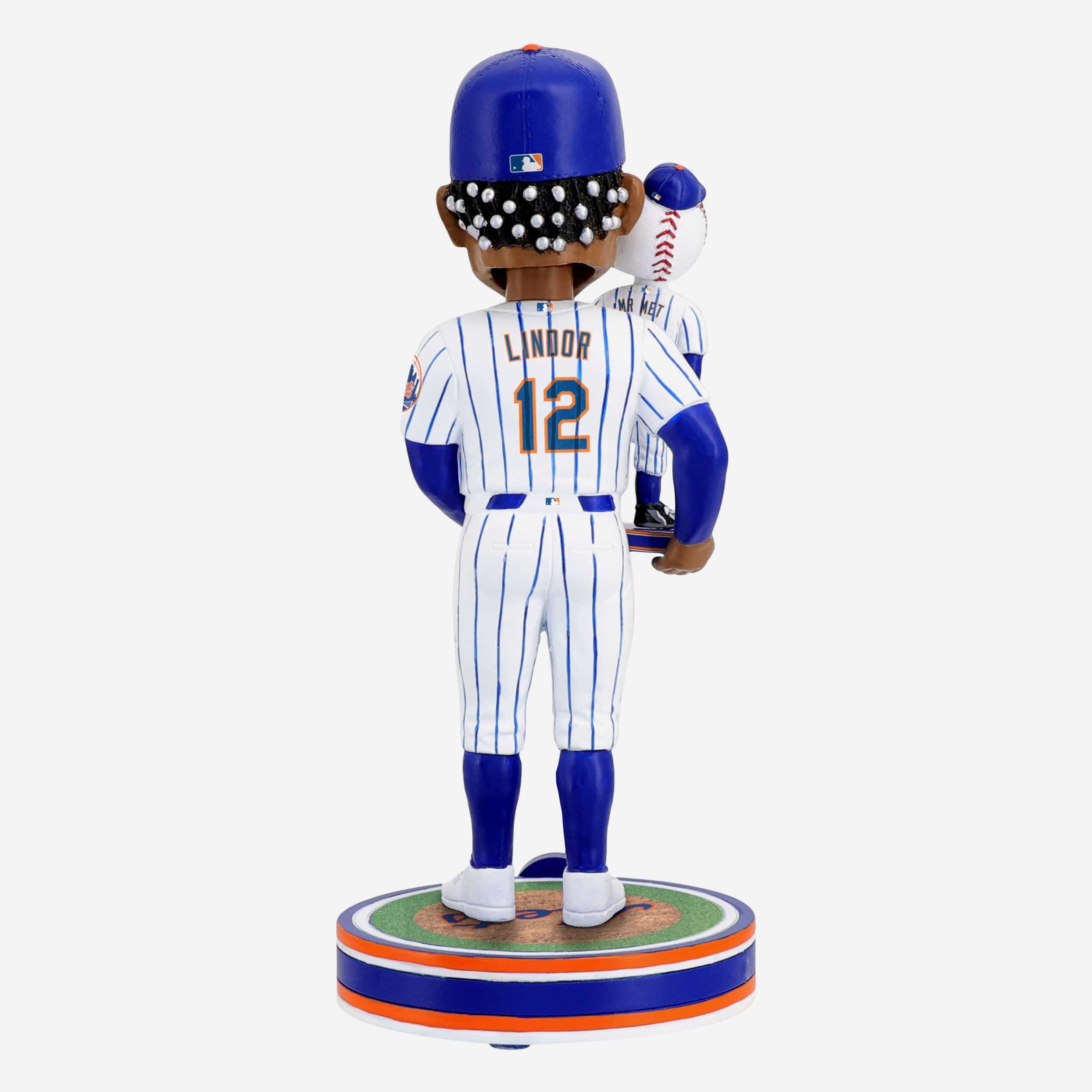 Francisco Lindor & Mr Met New York Mets Bobble Dubblz Friendz Bobblehead - Image 7