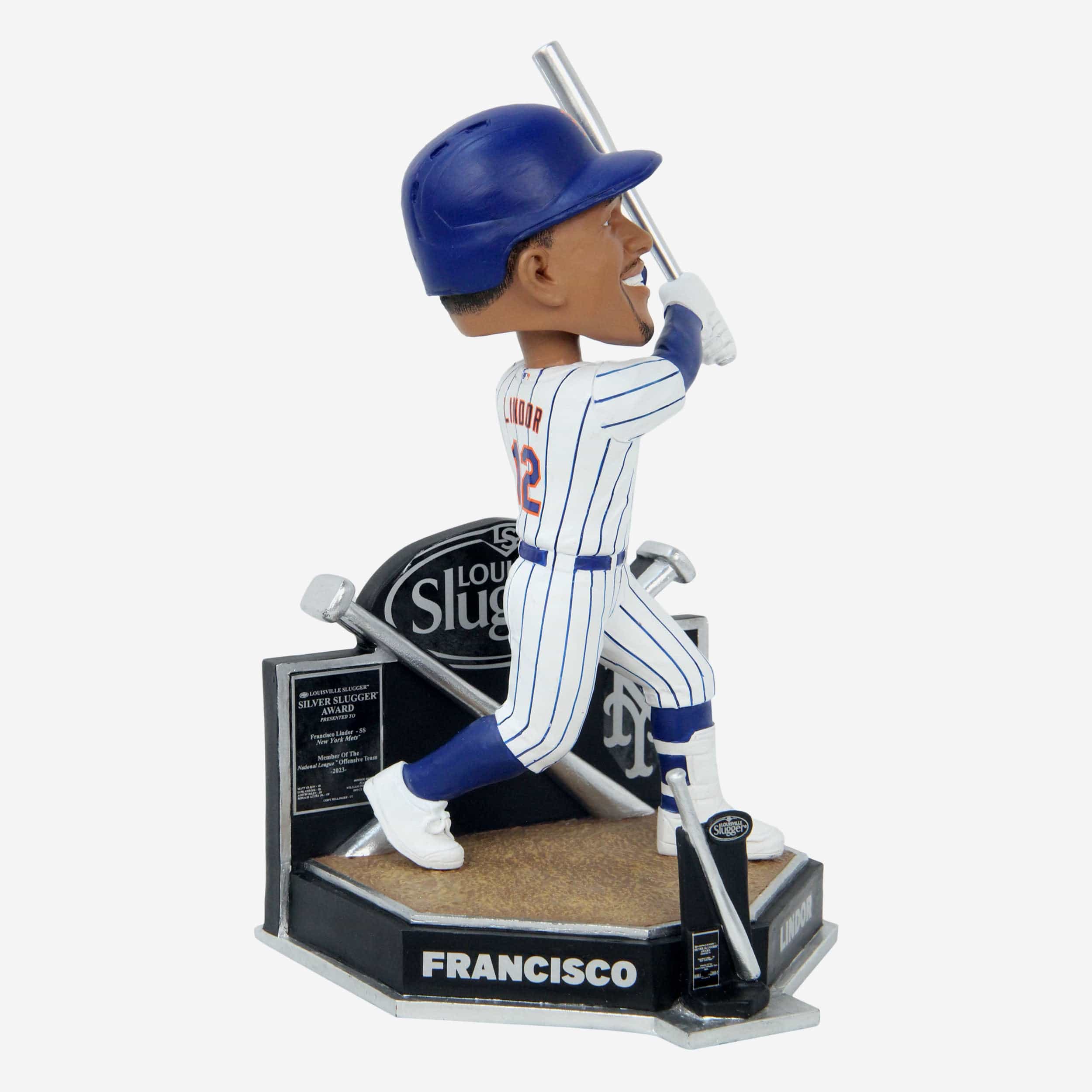 Francisco Lindor New York Mets 2023 Silver Slugger Bobblehead - Image 4