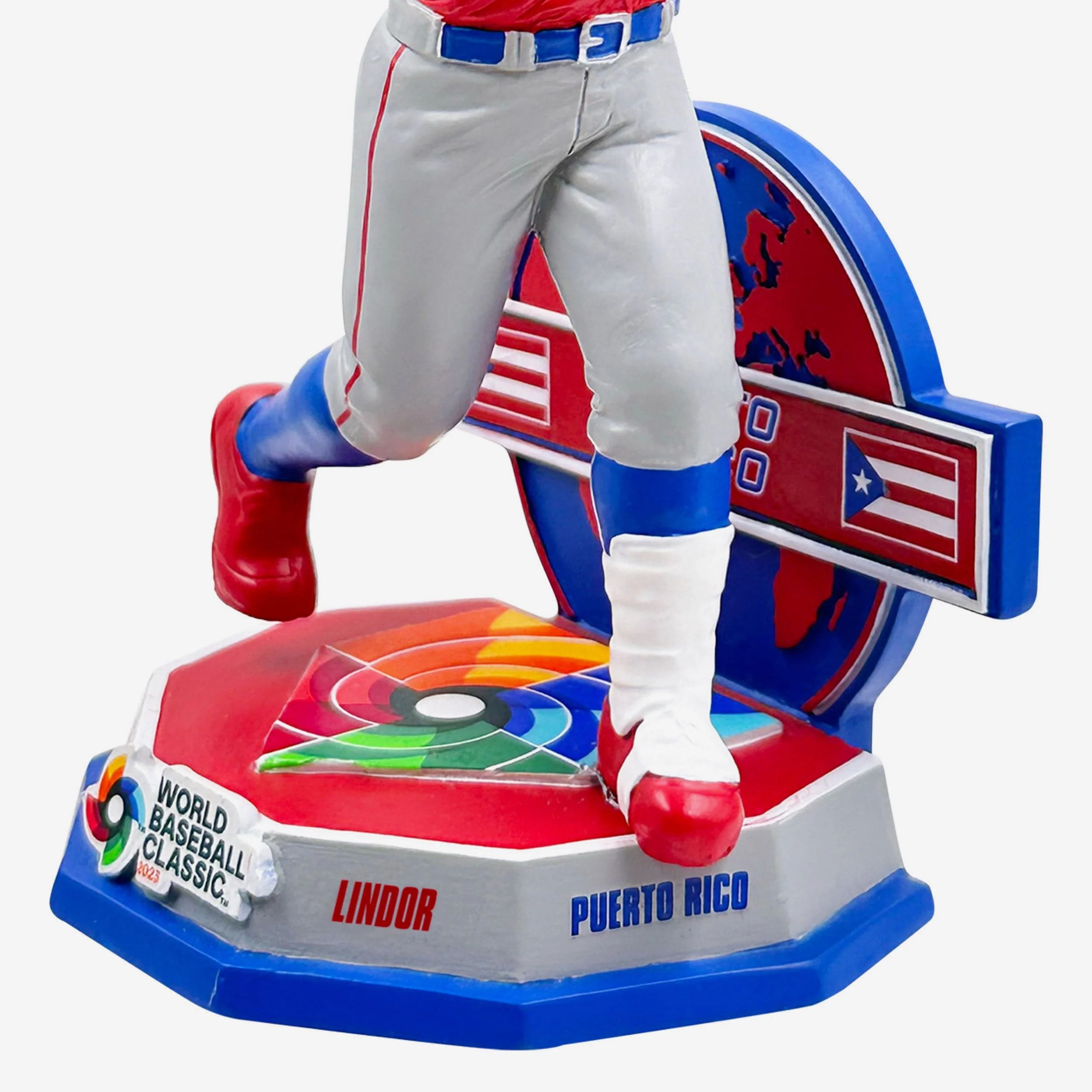 Francisco Lindor Puerto Rico 2023 World Baseball Classic Alternate Uniform Bobblehead - Image 3