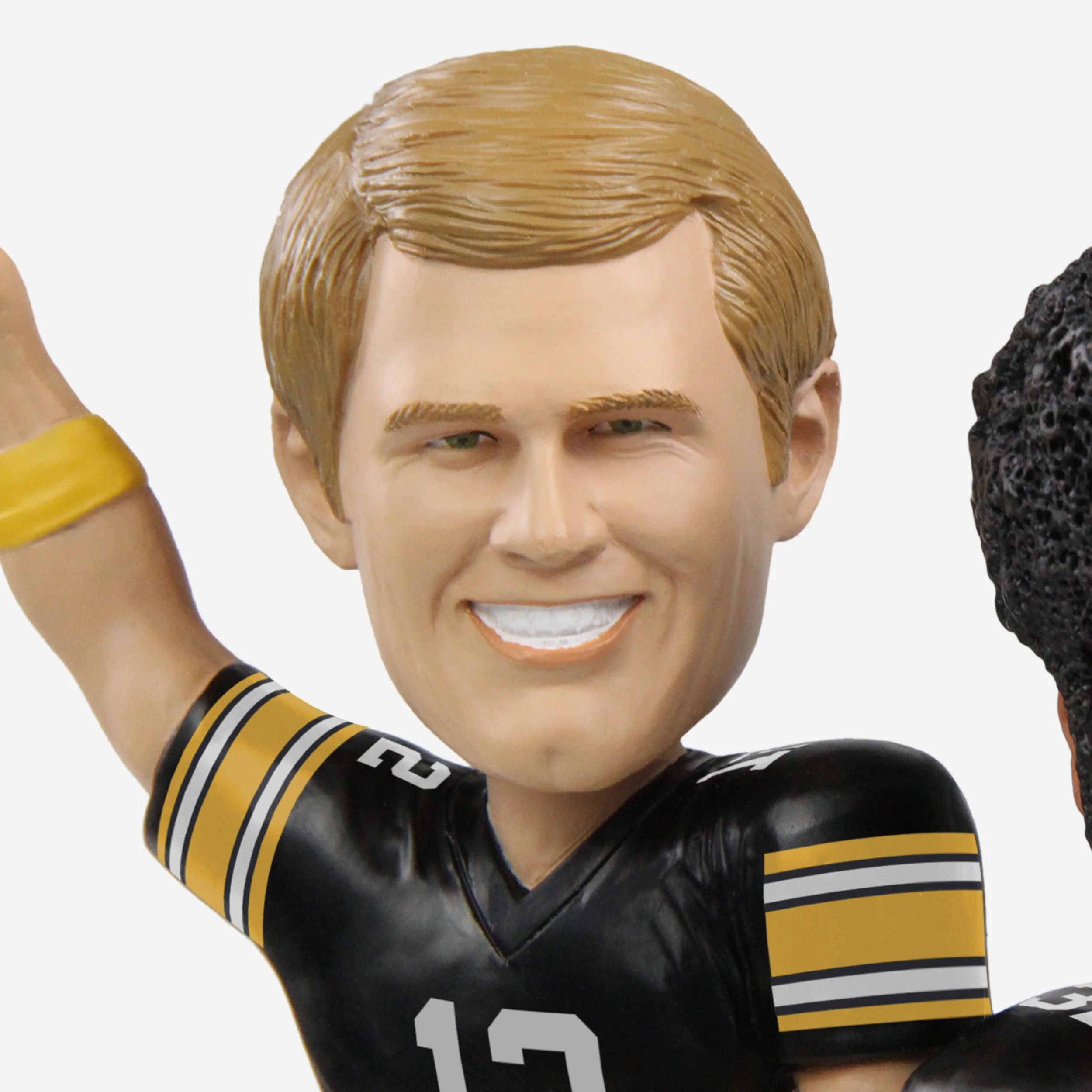 Franco Harris & Terry Bradshaw Pittsburgh Steelers Immaculate Reception 50th Anniversary Dual Bobblehead - Image 2