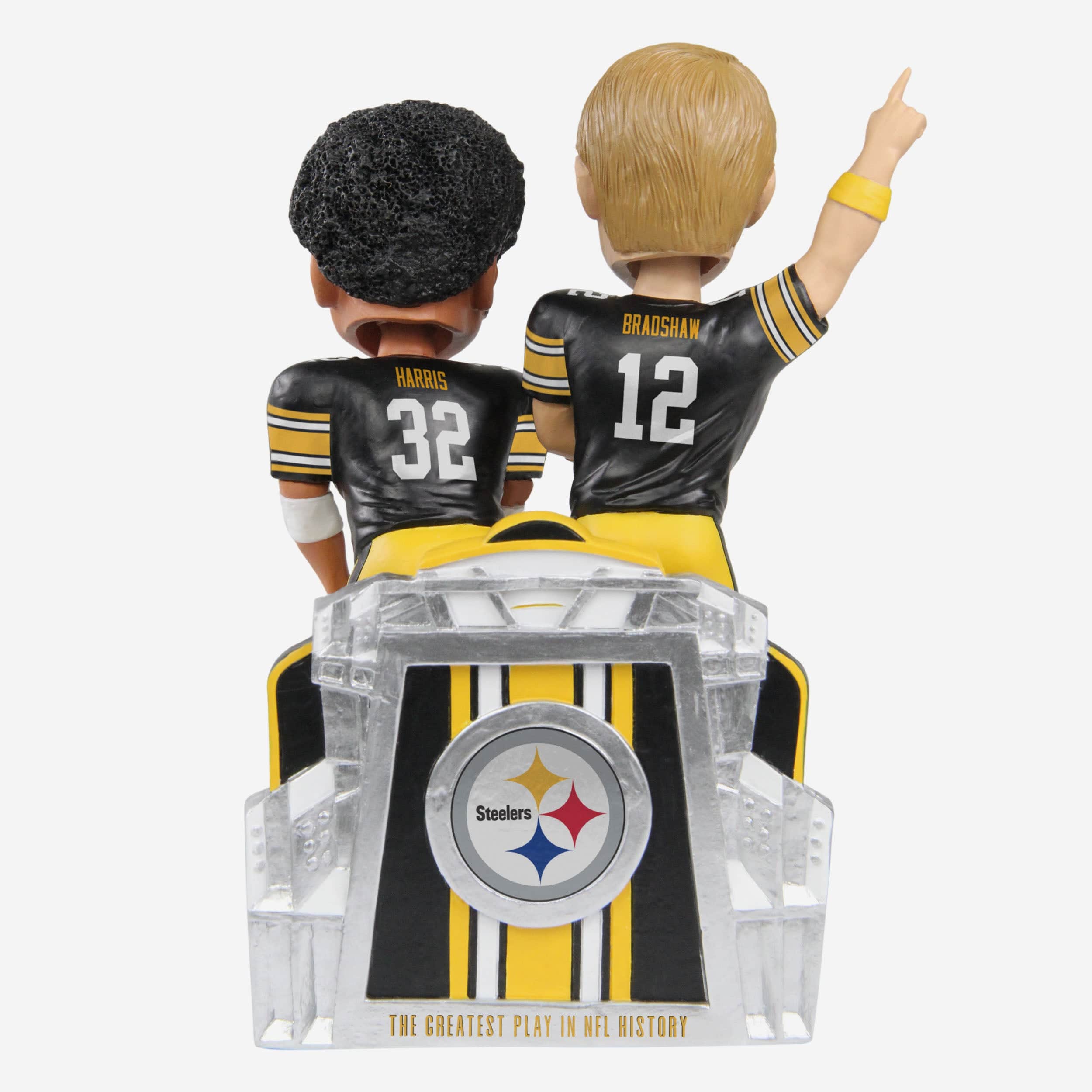 Franco Harris & Terry Bradshaw Pittsburgh Steelers Immaculate Reception 50th Anniversary Dual Bobblehead - Image 6