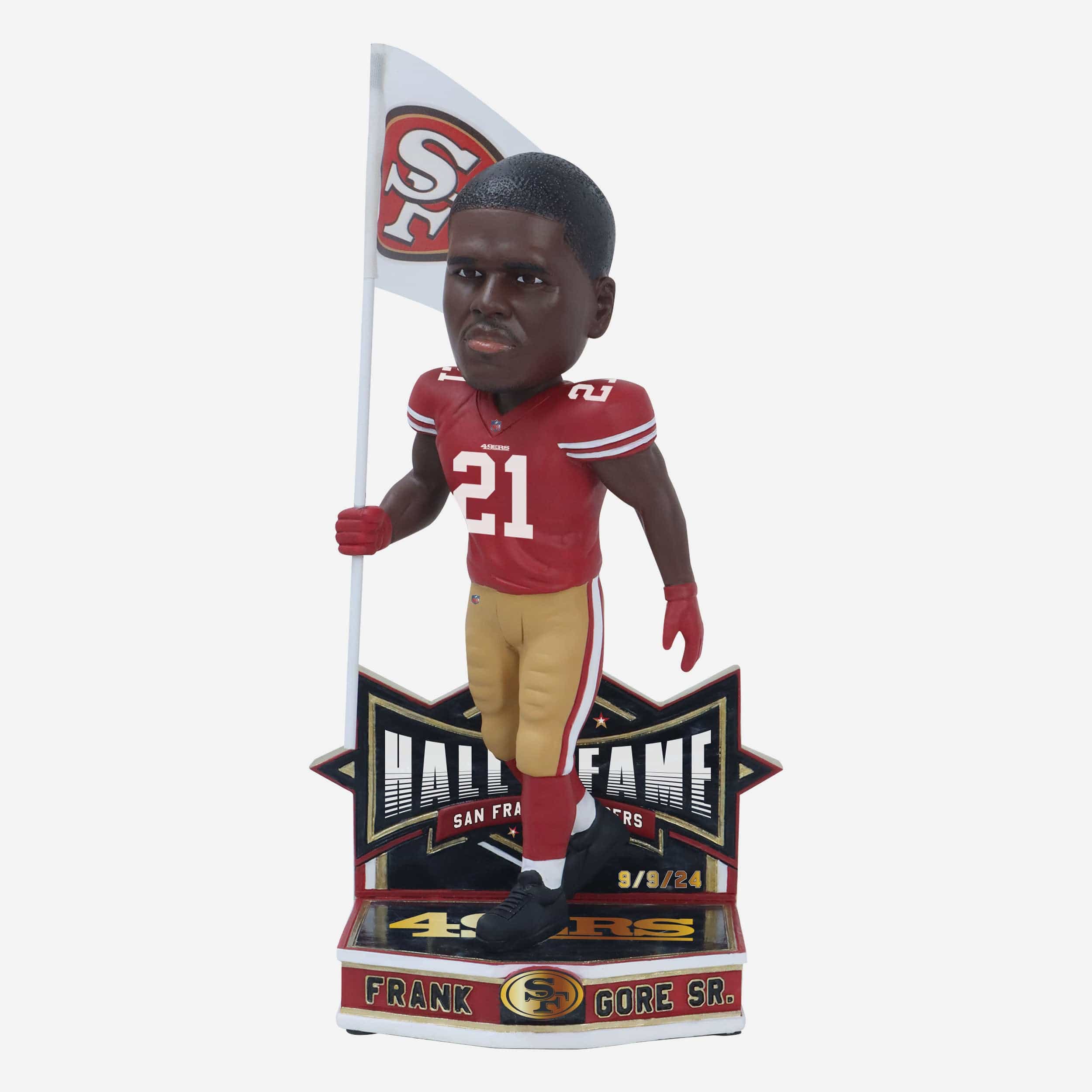 Frank Gore San Francisco 49ers Franchise Hall of Fame Induction Bobblehead