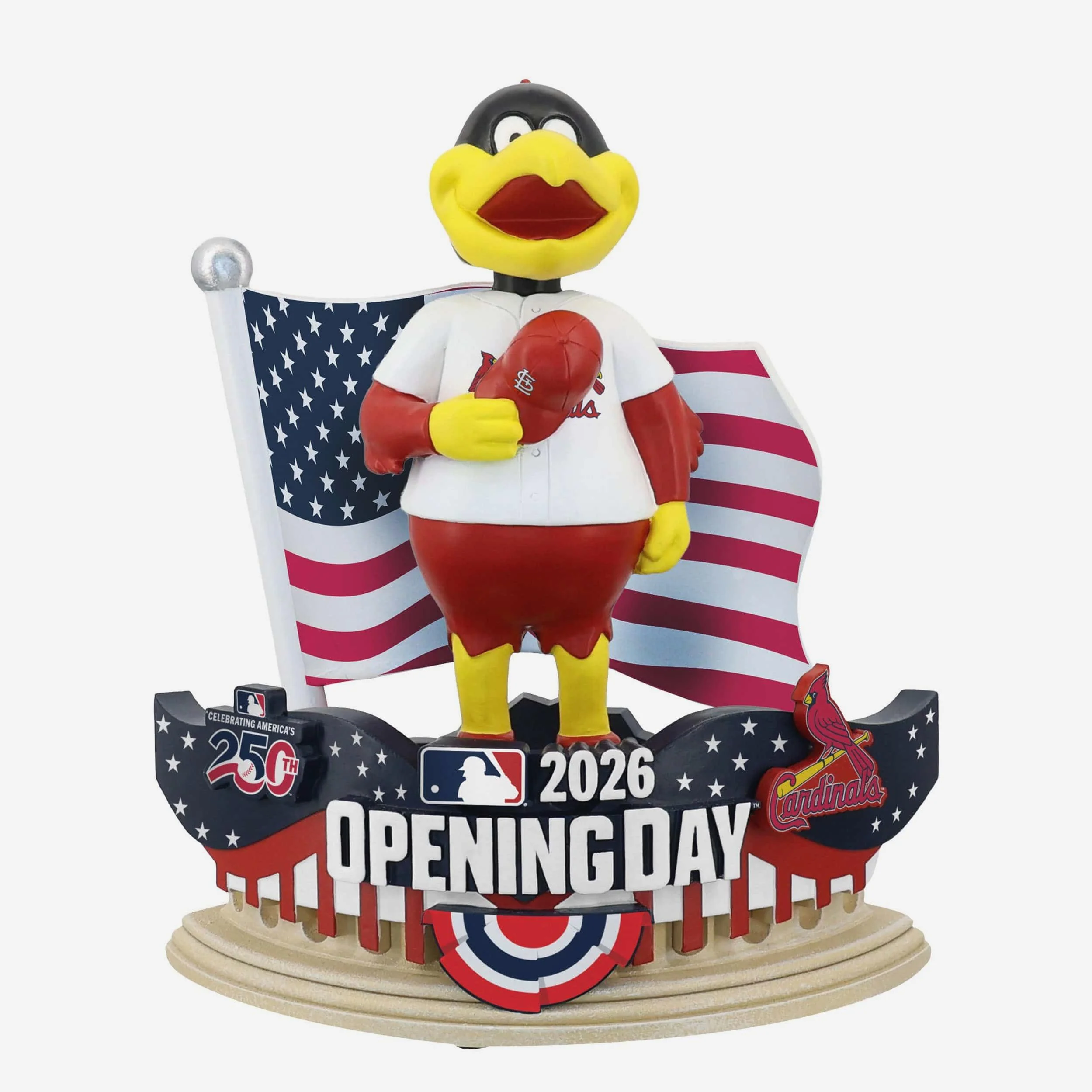 Fredbird St Louis Cardinals 2026 Opening Day Mascot Bobblehead