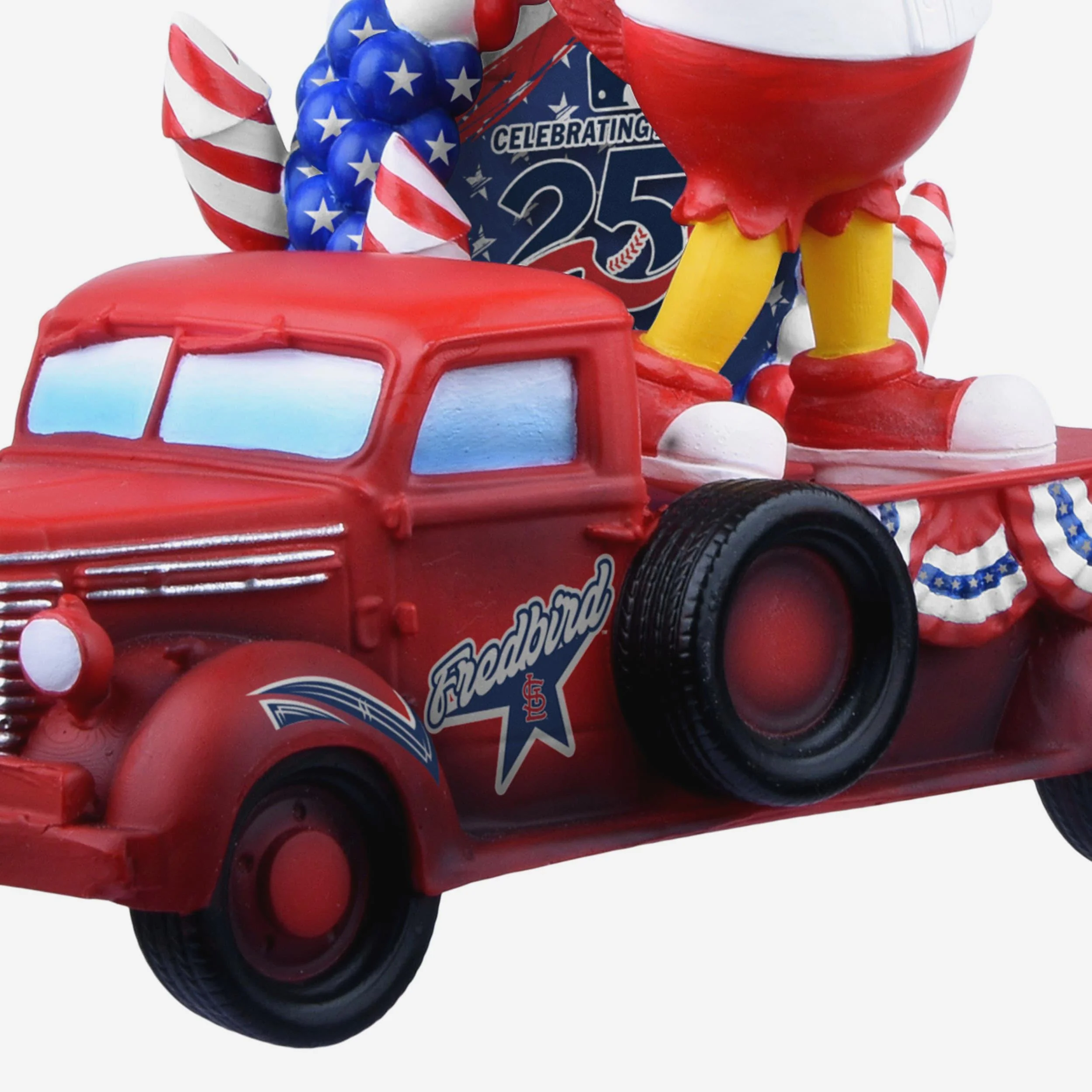 Fredbird St Louis Cardinals America's 250th Anniversary Parade Float Mascot Bobblehead - Image 3