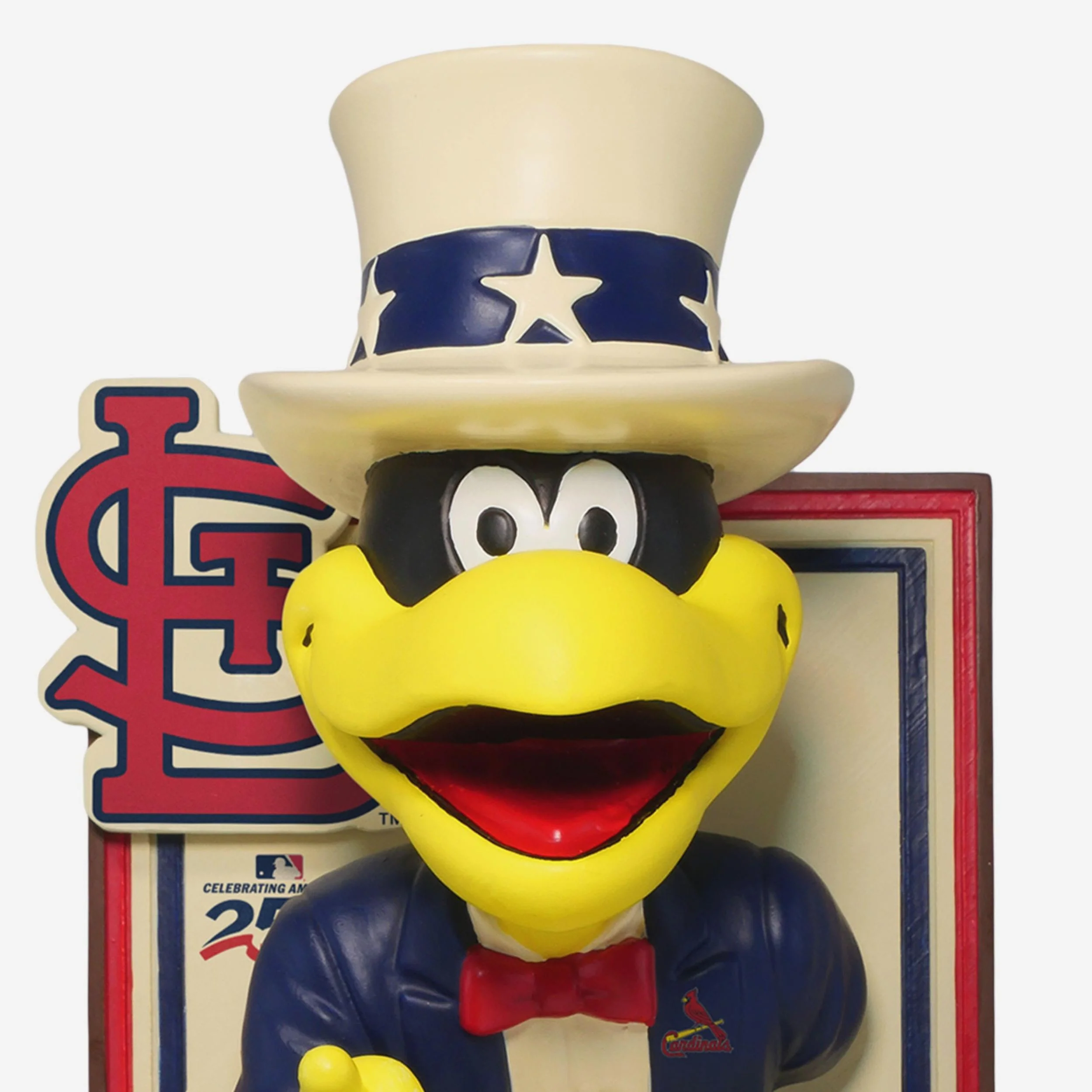 Fredbird St Louis Cardinals America's 250th Anniversary Uncle Sam Mascot Bobblehead - Image 2