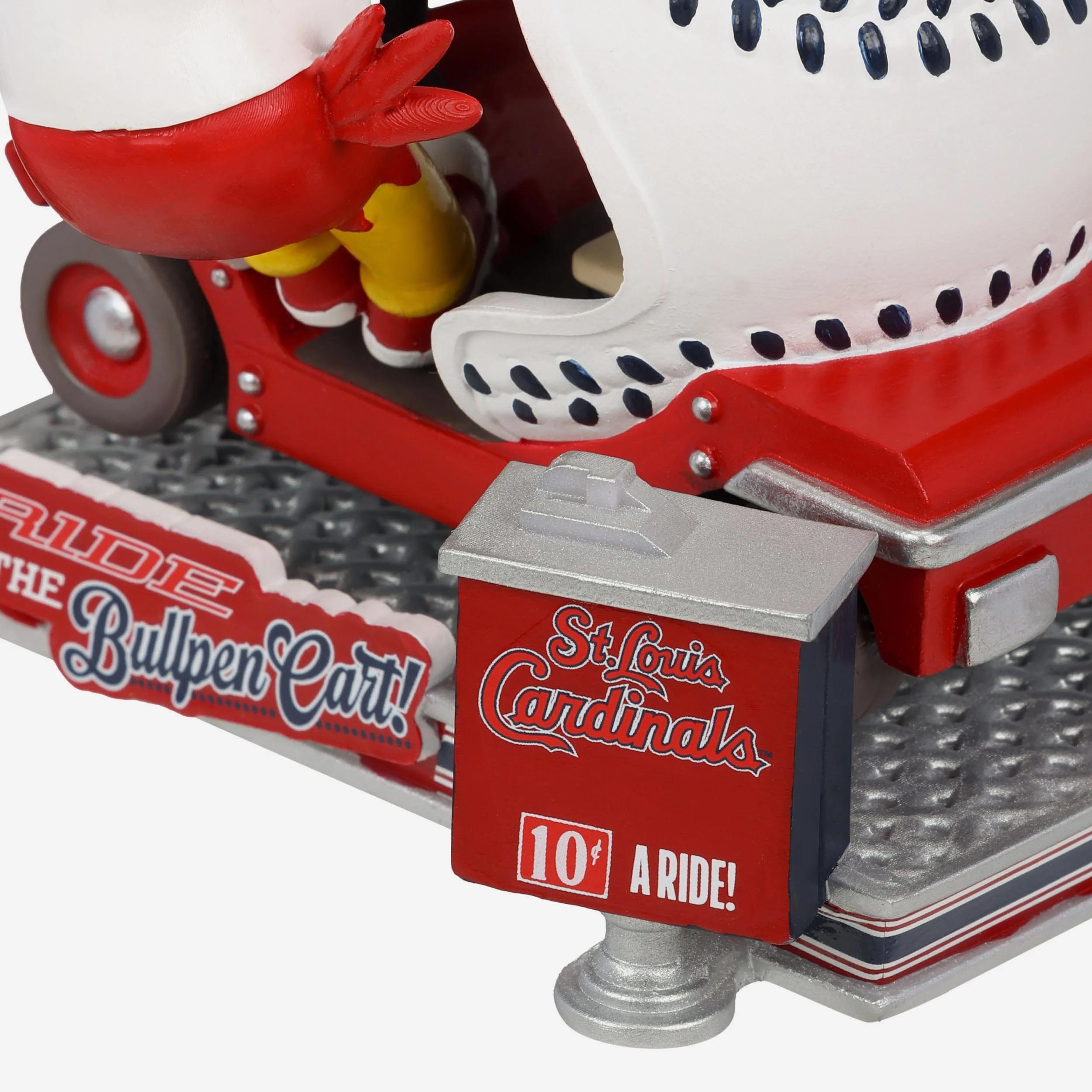 Fredbird St Louis Cardinals Bullpen Cart Mascot Bobblehead - Image 3