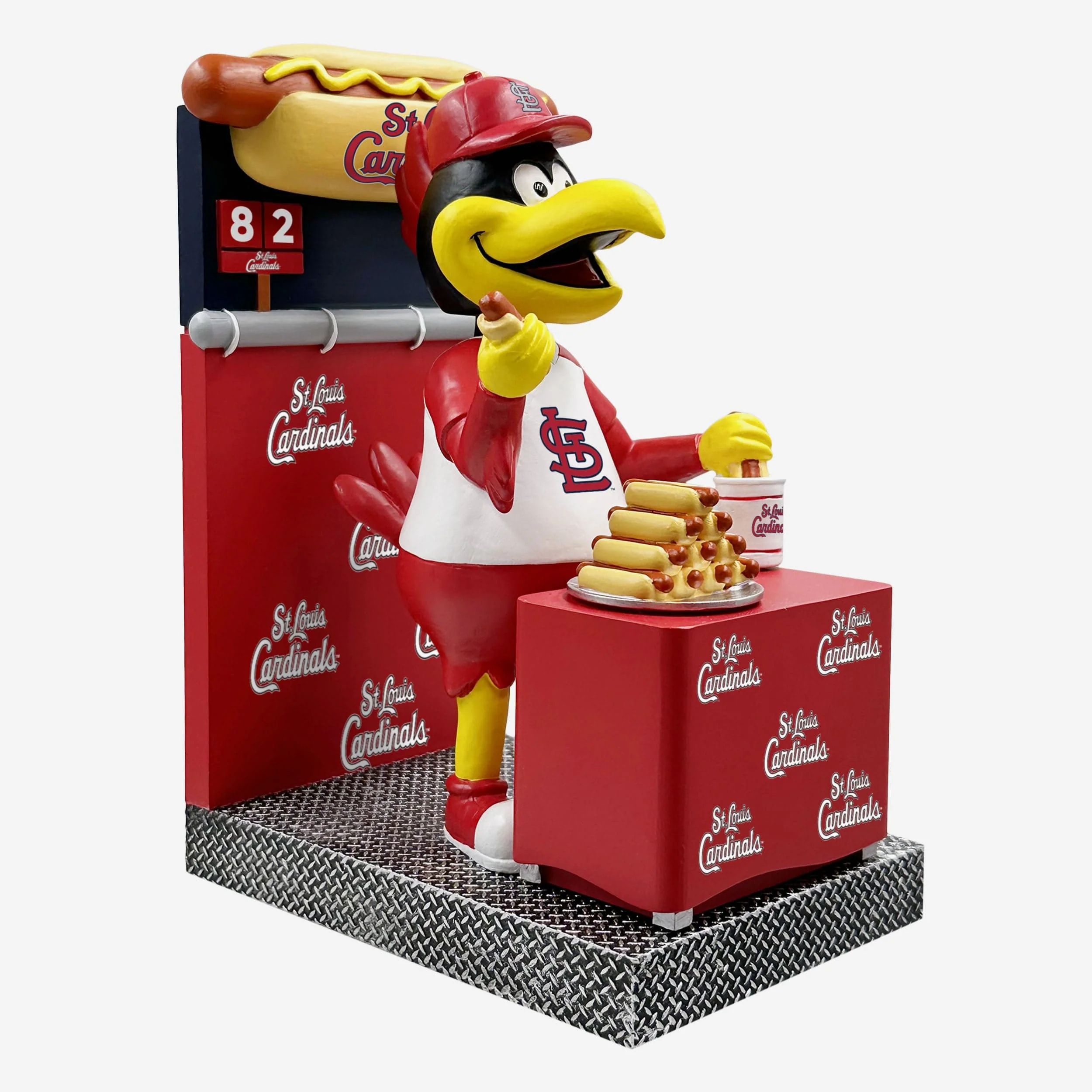 Fredbird St Louis Cardinals Hot Dog Eating Contest Mascot Bobblehead - Image 4