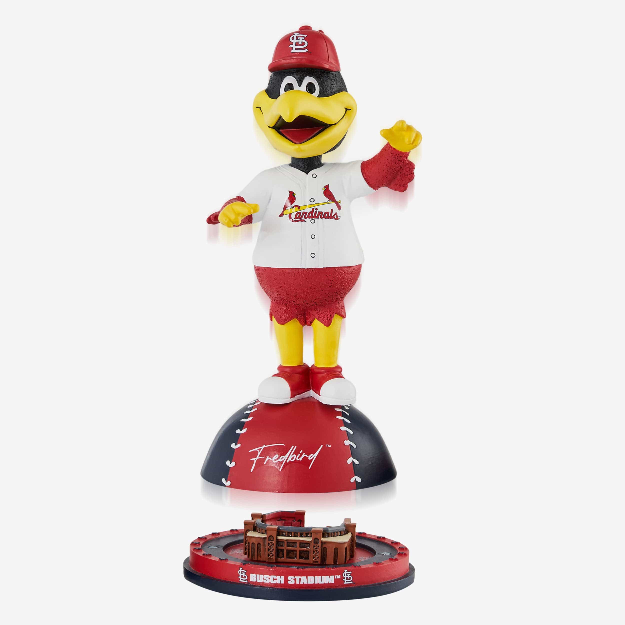 Fredbird St Louis Cardinals Magnetic Stadium Base Mascot Bobblehead - Image 2