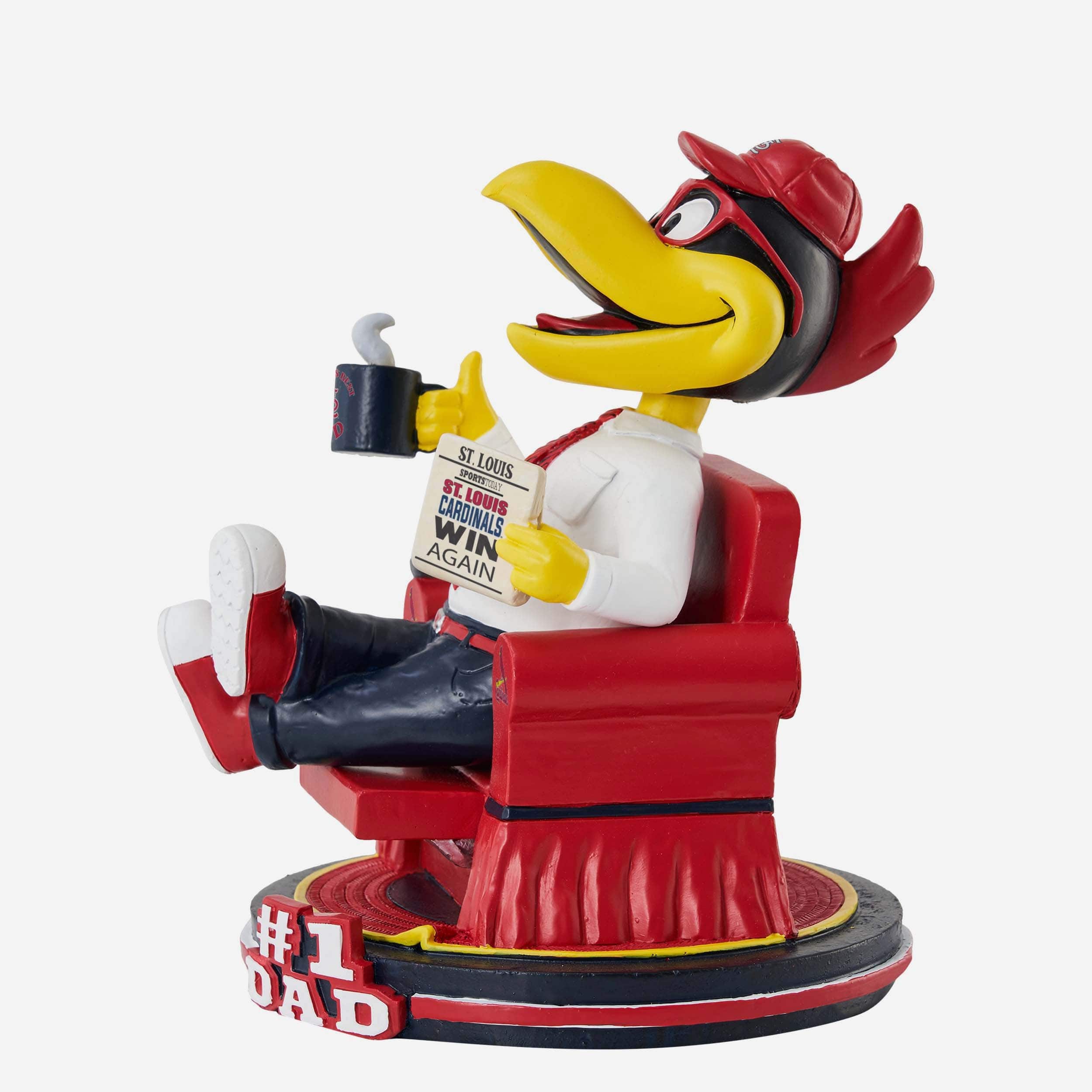 Fredbird St Louis Cardinals Mascot No 1 Dad Bobblehead - Image 4