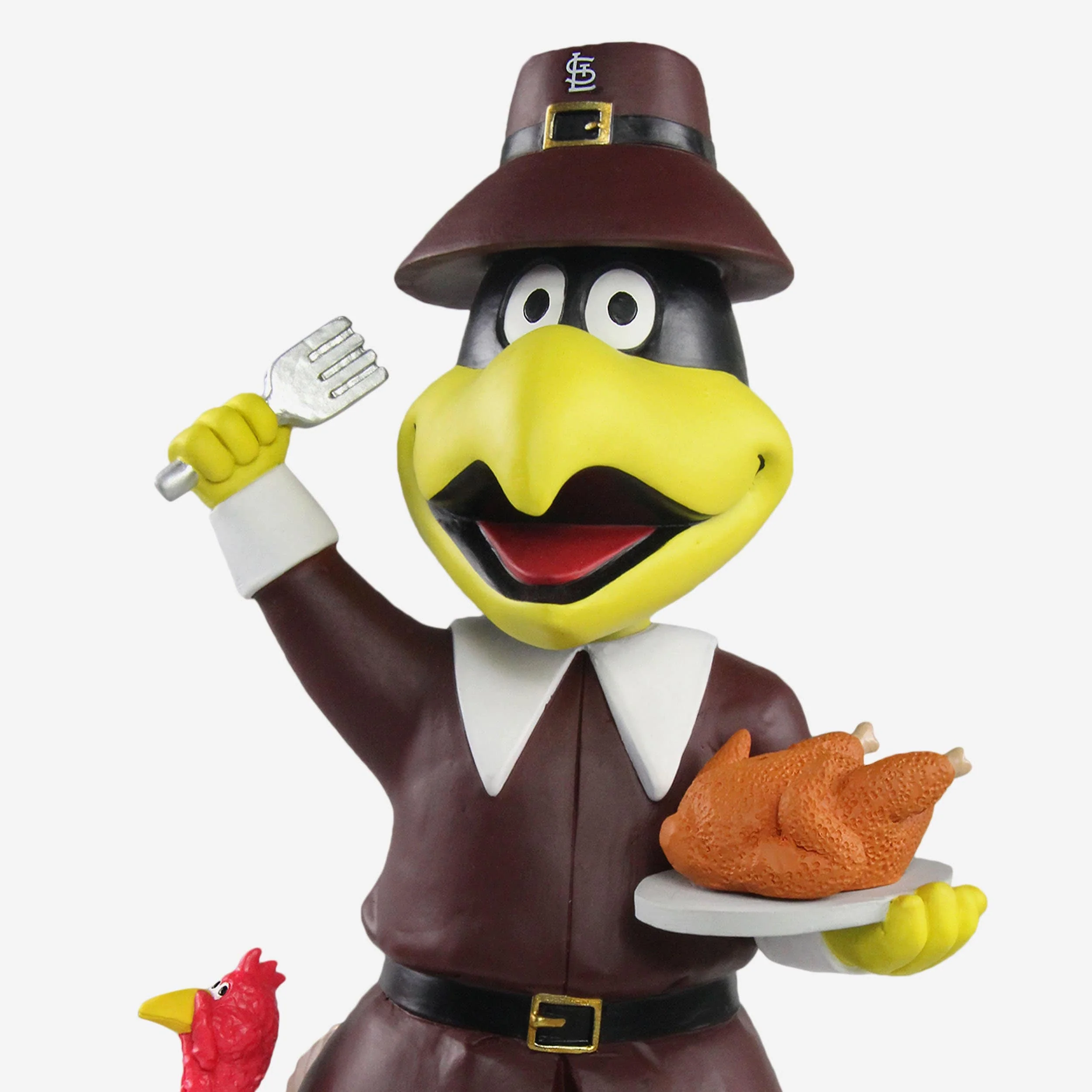 Fredbird St Louis Cardinals Original Thanksgiving Mascot Bobblehead - Image 2
