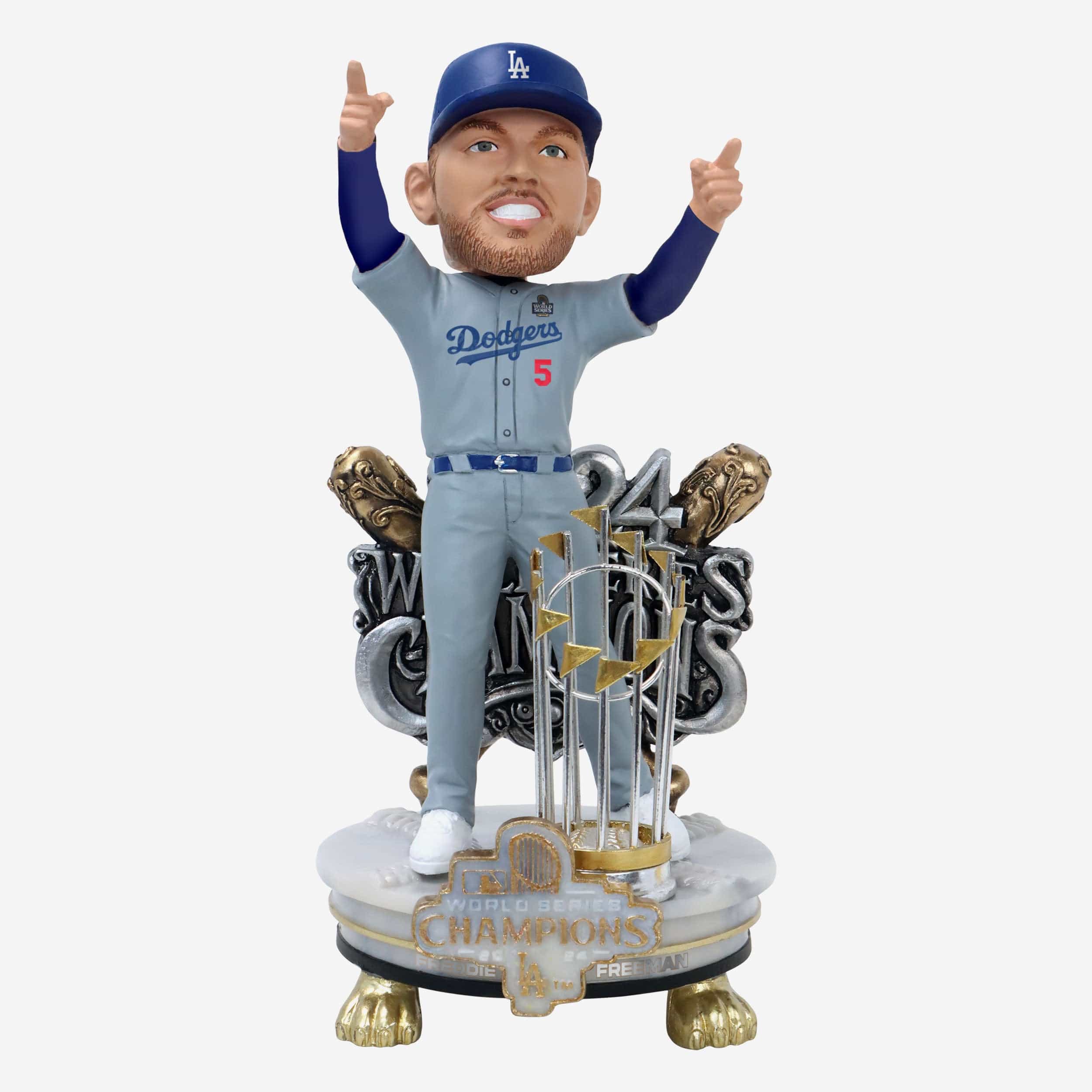 Freddie Freeman Los Angeles Dodgers 2024 World Series Champions Alternate Jersey Celebration Bobblehead