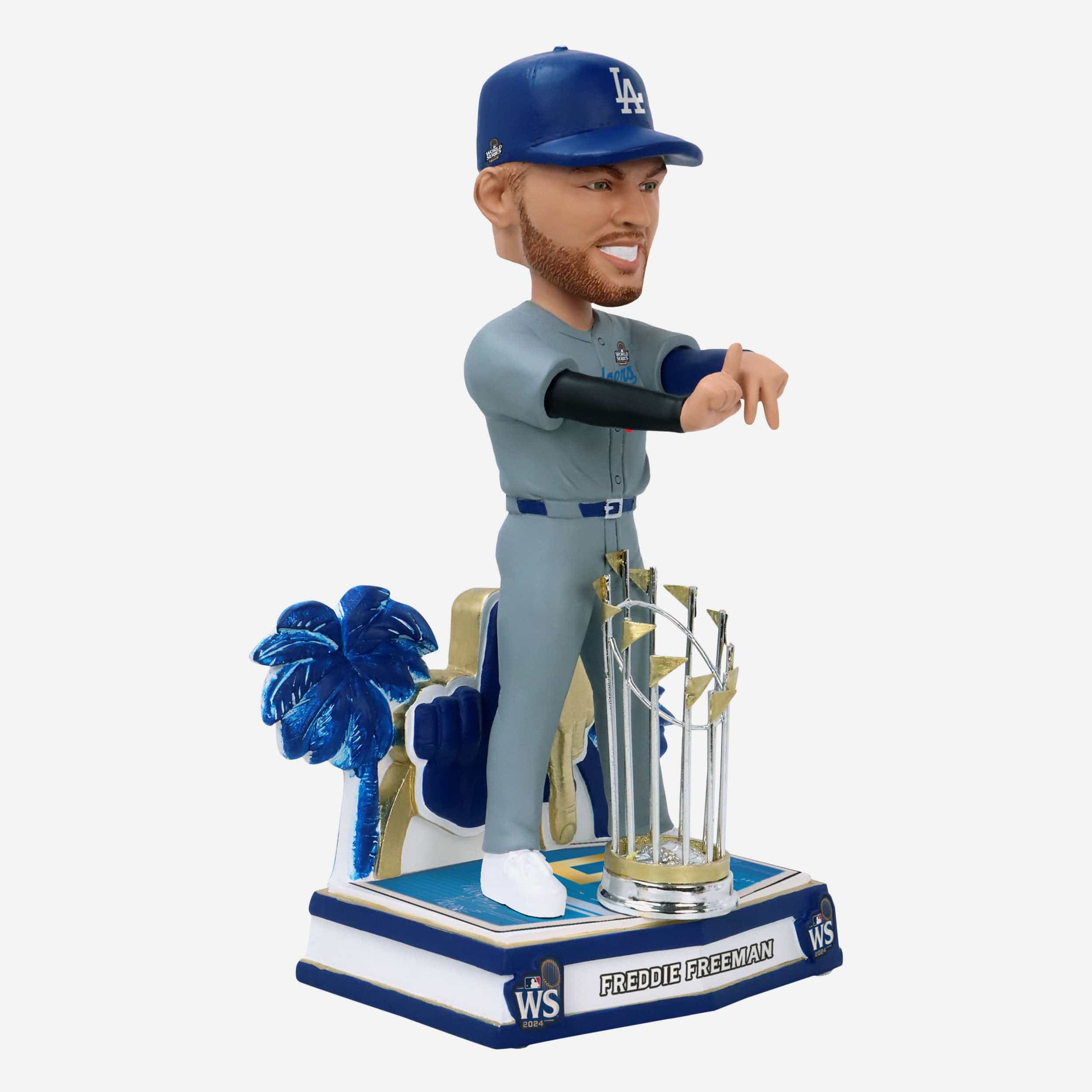 Freddie Freeman Los Angeles Dodgers 2024 World Series Champions LA Gesture Bobblehead - Image 4