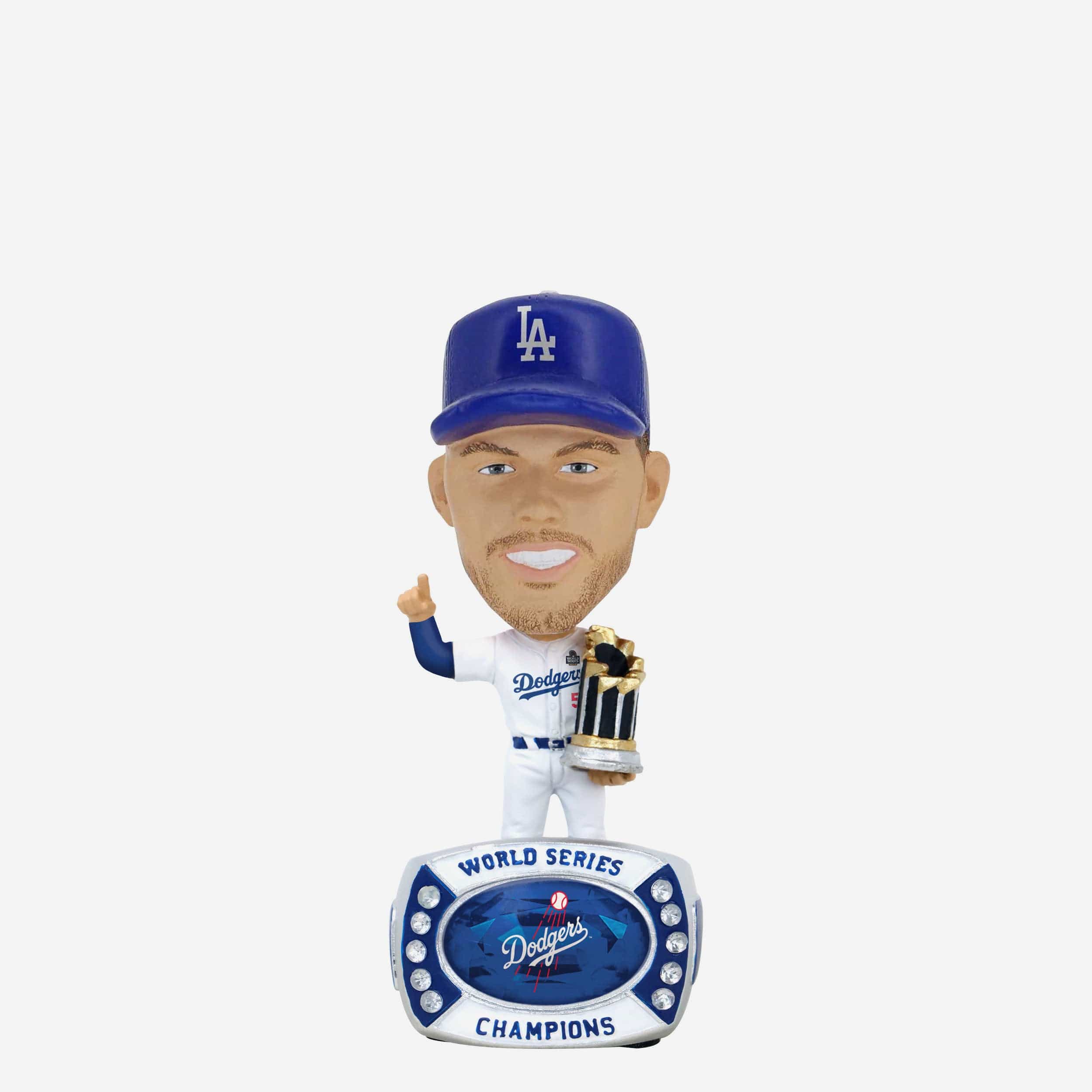 Freddie Freeman Los Angeles Dodgers 2024 World Series Champions Ring Base Mini Bighead Bobblehead