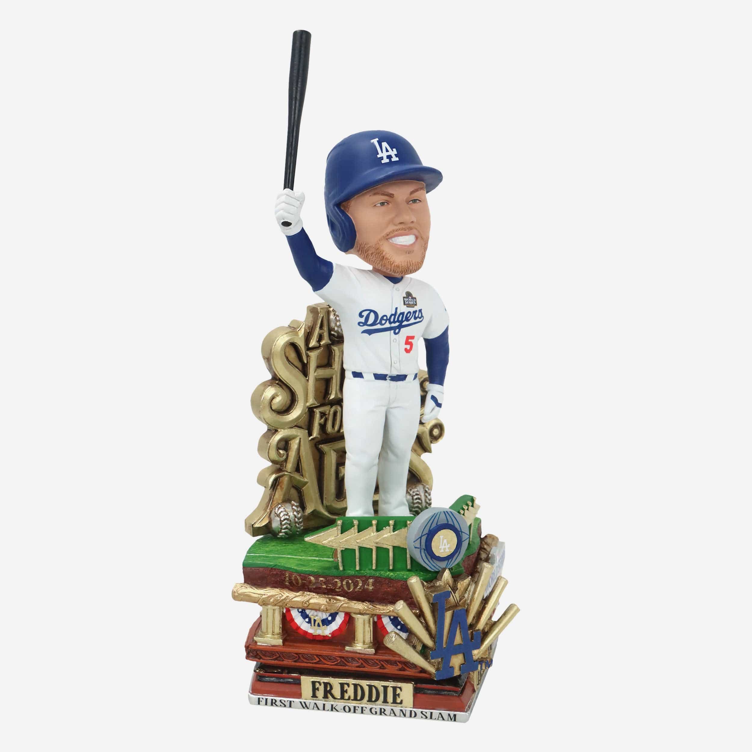 Freddie Freeman Los Angeles Dodgers 2024 World Series Game 1 Grand Slam Walk Off Home Run A Shot For The Ages Bobblehead - Image 4