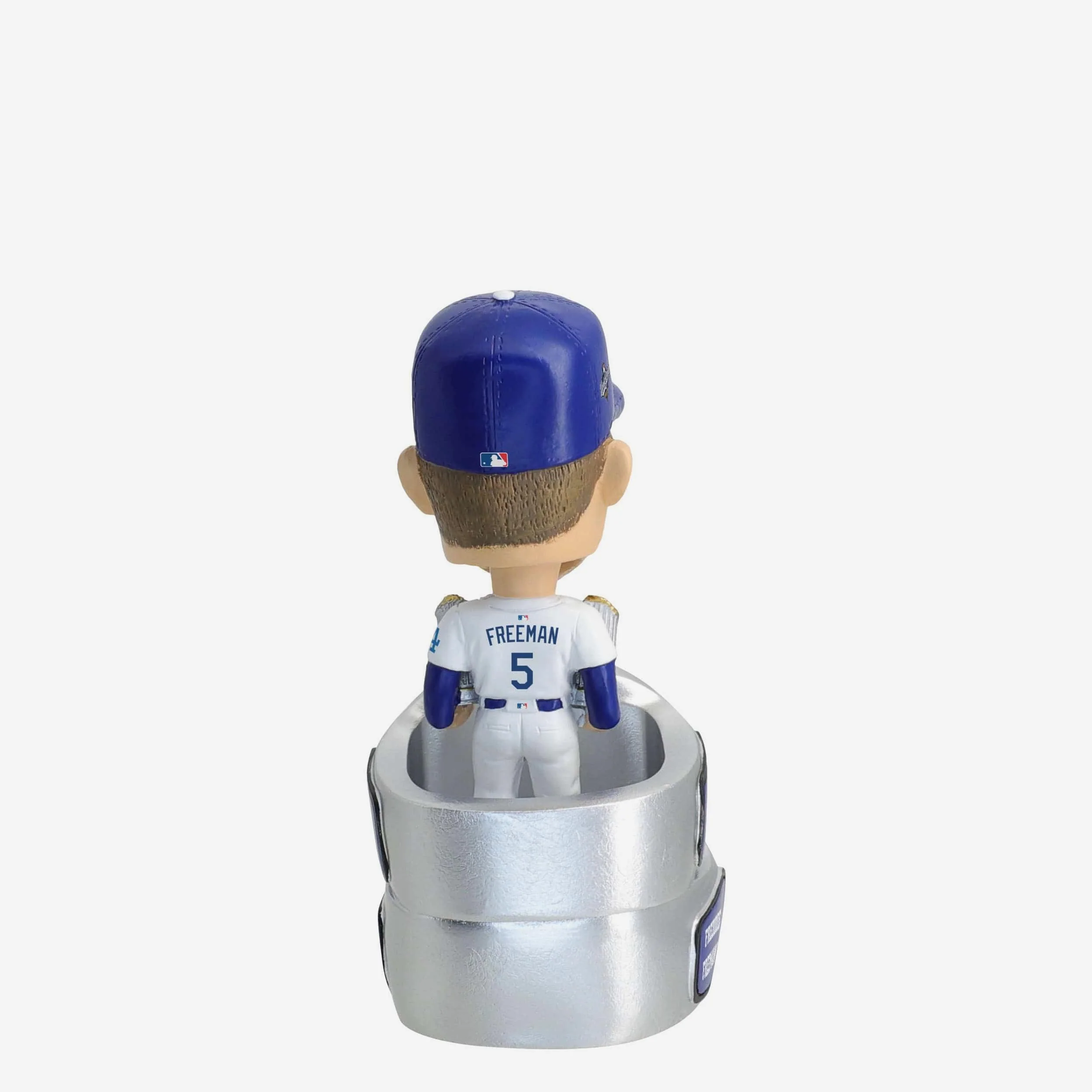 Freddie Freeman Los Angeles Dodgers 2025 Back To Back World Series Champions Mini Ring Base Bighead Bobblehead - Image 2