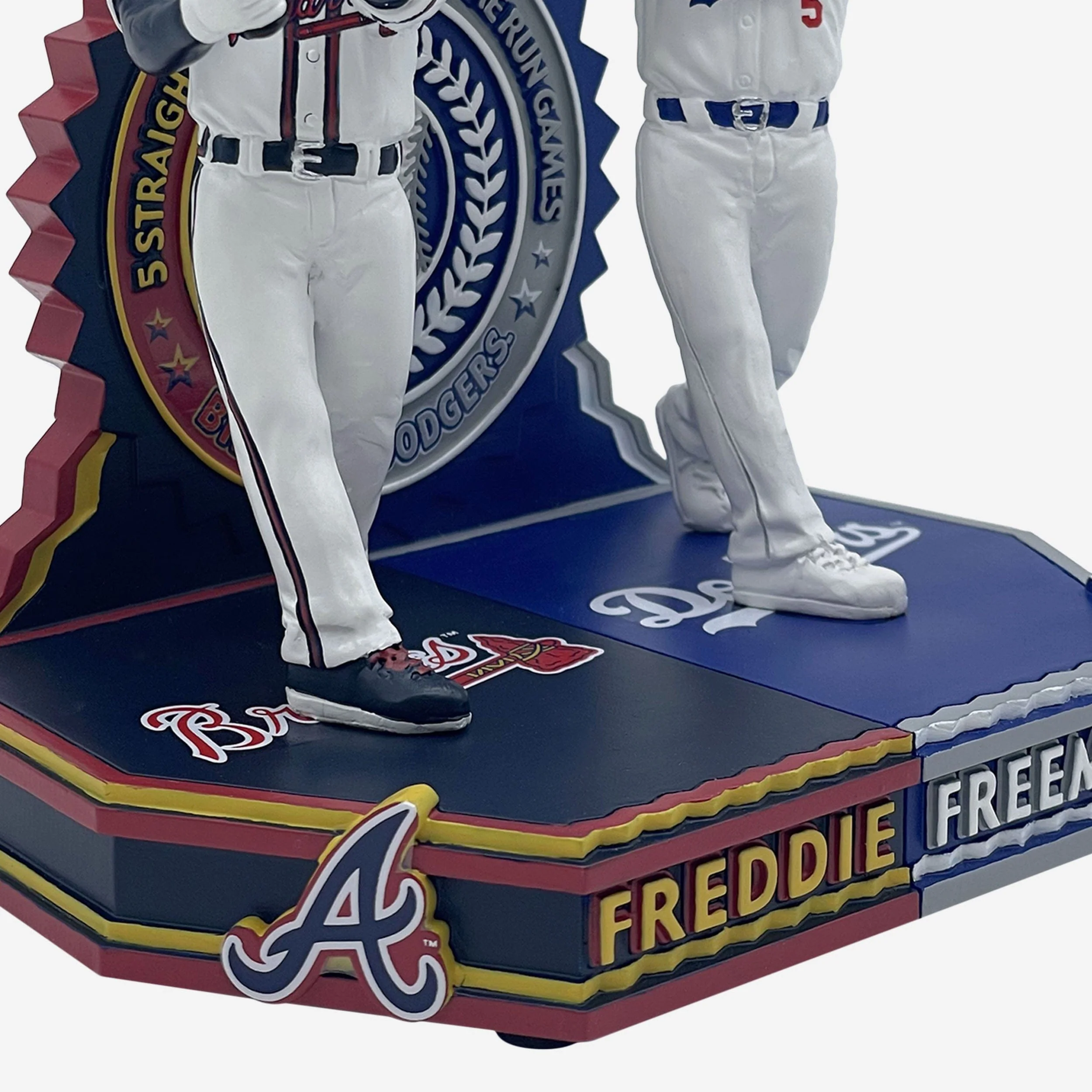 Freddie Freeman Los Angeles Dodgers & Atlanta Braves 5 Home Runs of Freddie's Dual Bobblehead - Image 4