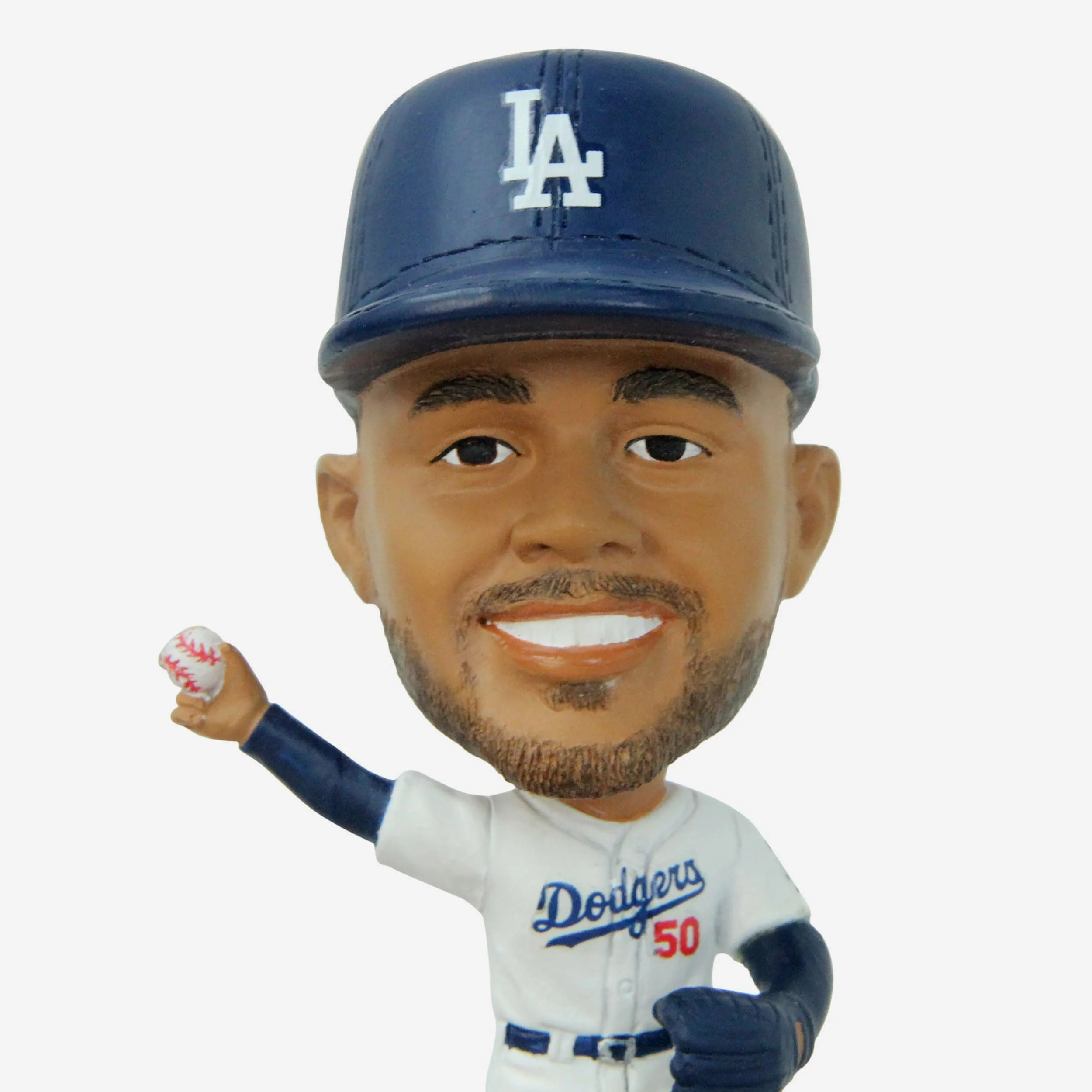 Freddie Freeman & Mookie Betts & Clayton Kershaw Los Angeles Dodgers Connecting Base 3 Pack Mini Bighead Bobblehead Set - Image 3